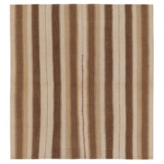 Vintage Persian Kilim, Square Rug in Neutral Earth Tones - Rug
Kilim