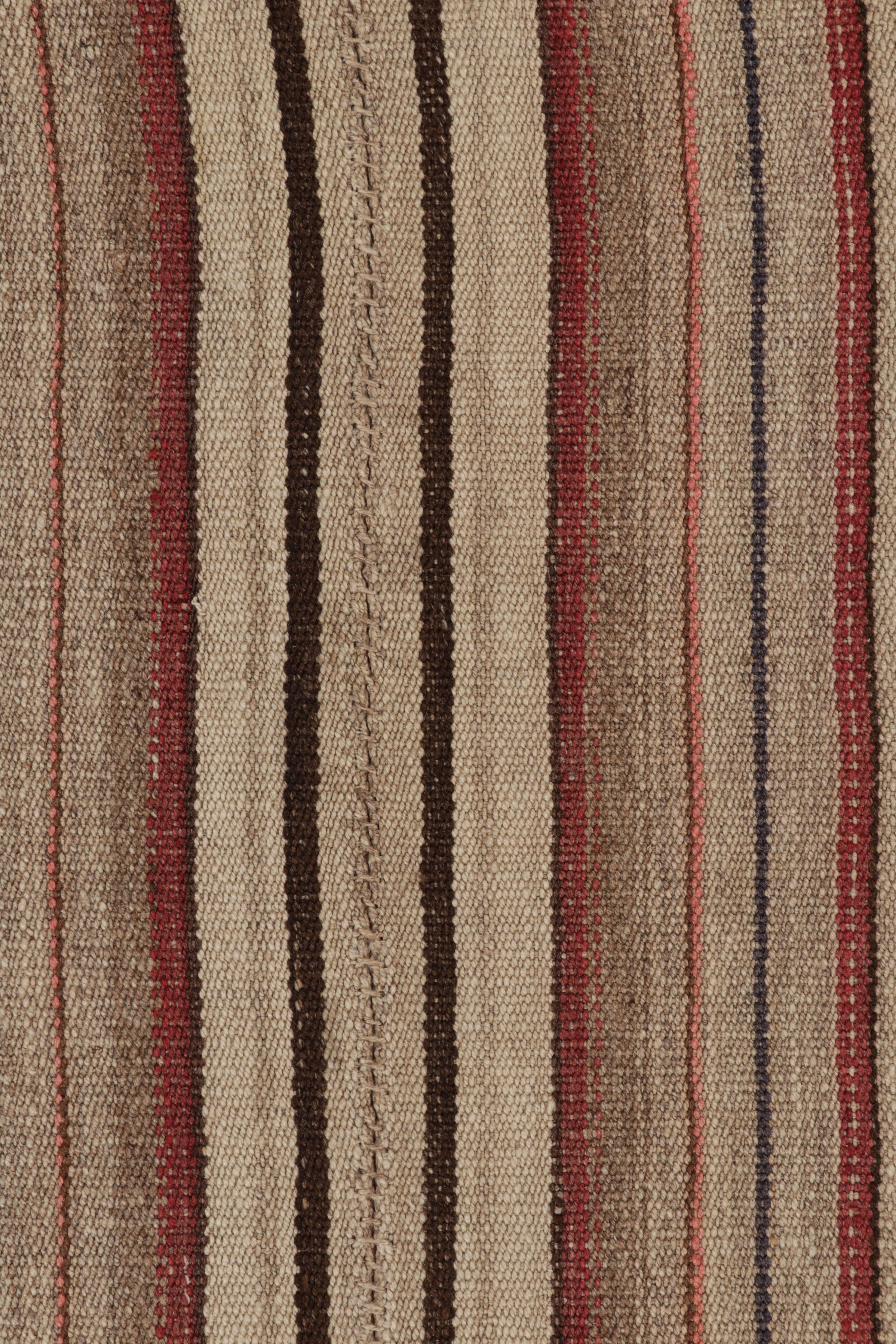 Persiano Rug & Kilim persiano d'epoca, tappeto tribale a strisce policrome in vendita