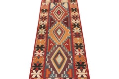 Vintage Persian Kilim with Polychromatic Geometric Patterns by Rug & Kilim