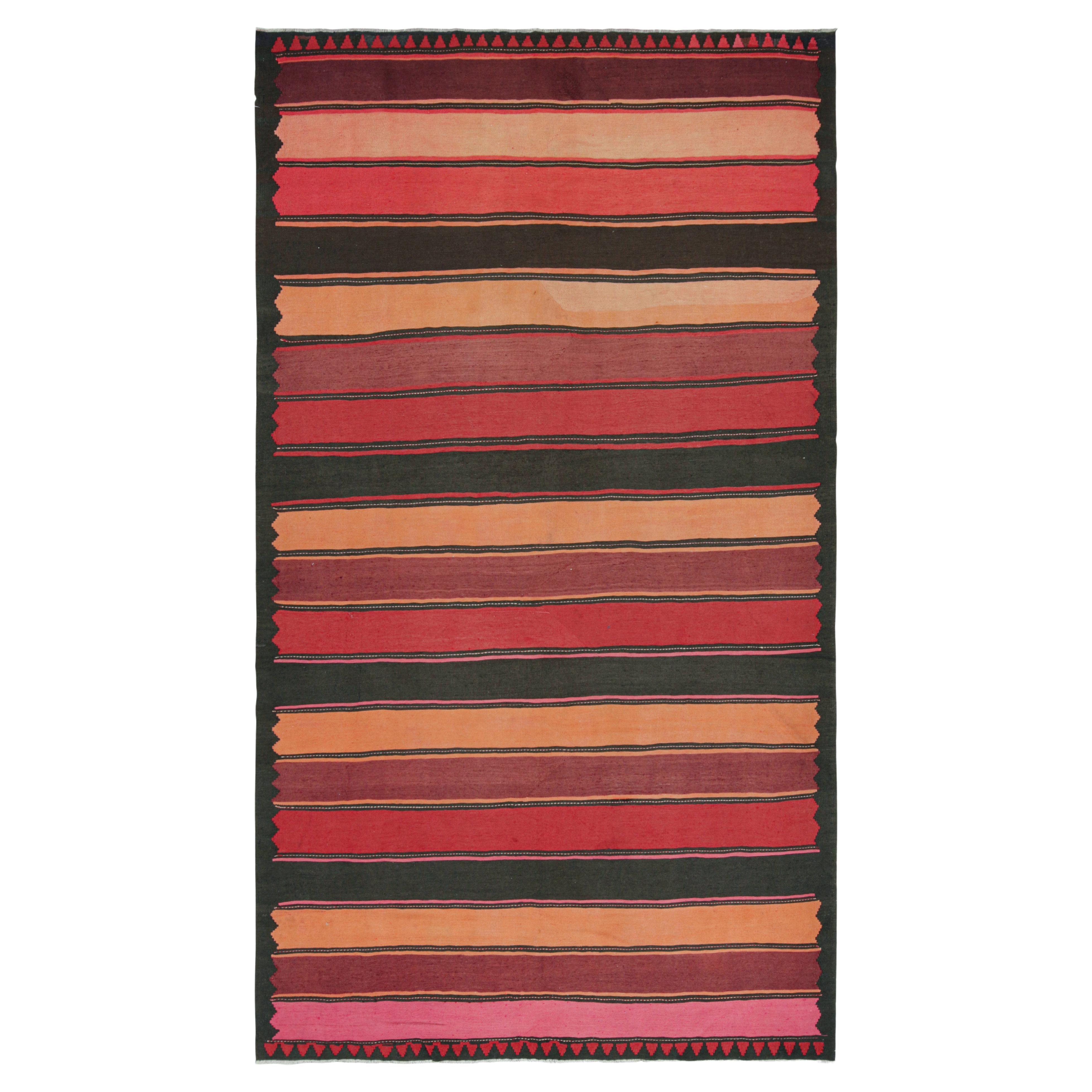Vintage Persian Kilim with Polychromatic Stripes by Rug & Kilim For Sale