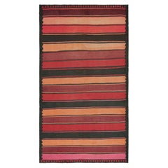 Retro Persian Kilim with Polychromatic Stripes by Rug & Kilim