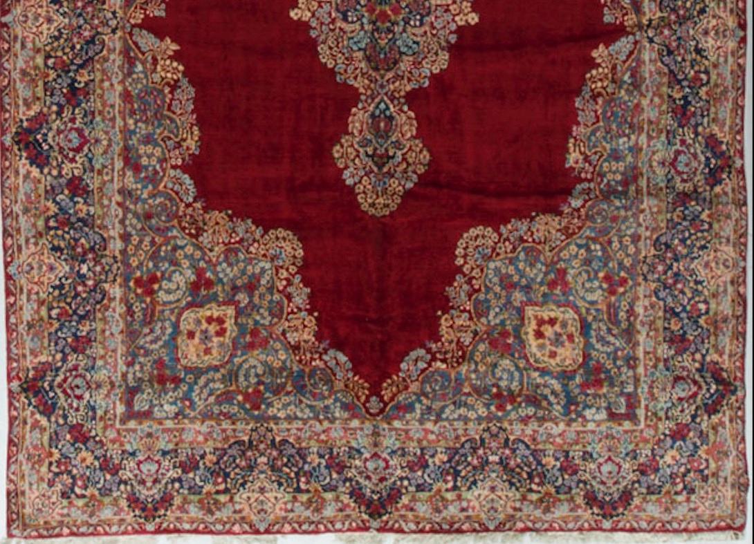 Mid-20th Century Vintage Persian Kirman Rug, circa 1940 10'0 x 16'9