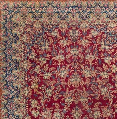 Vintage Persian Kirman Rug, 11'7" x 20'7".