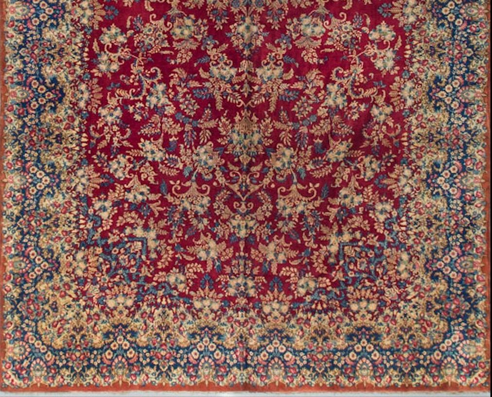 Vintage Persian Kirman Rug, 11'7