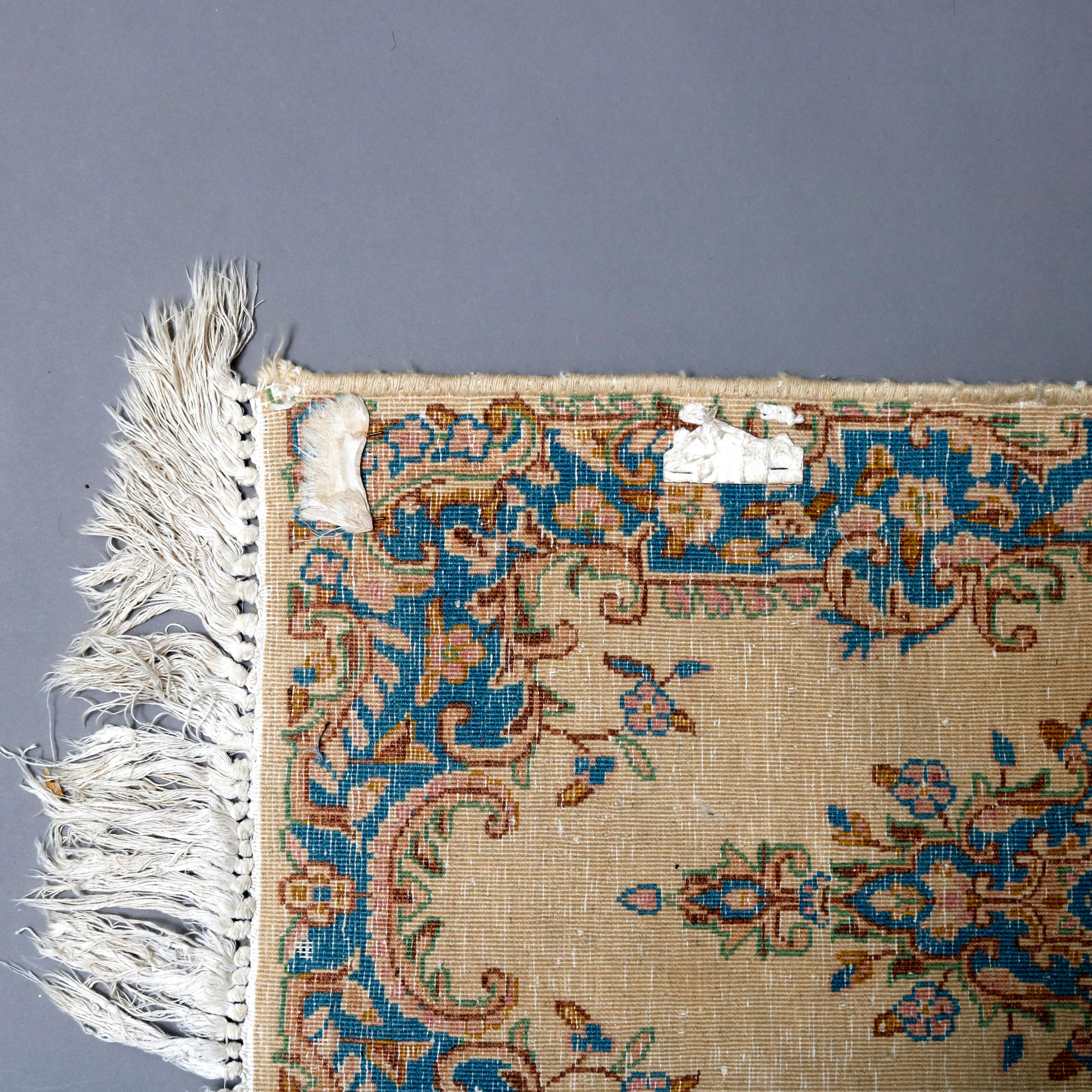 Wool Vintage Persian Kirman Oriental Area Rug, circa 1950 For Sale