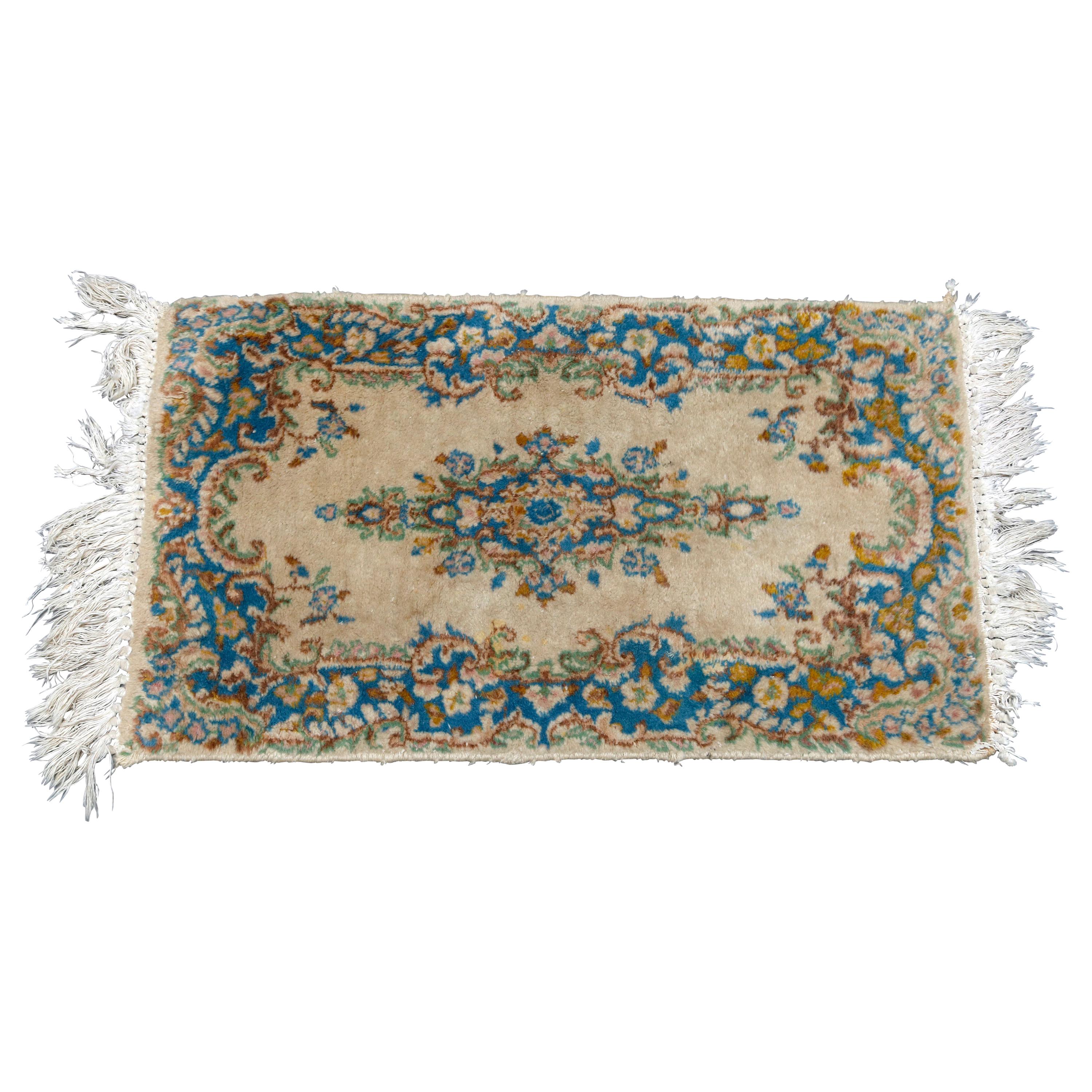 Vintage Persian Kirman Oriental Area Rug, circa 1950 For Sale