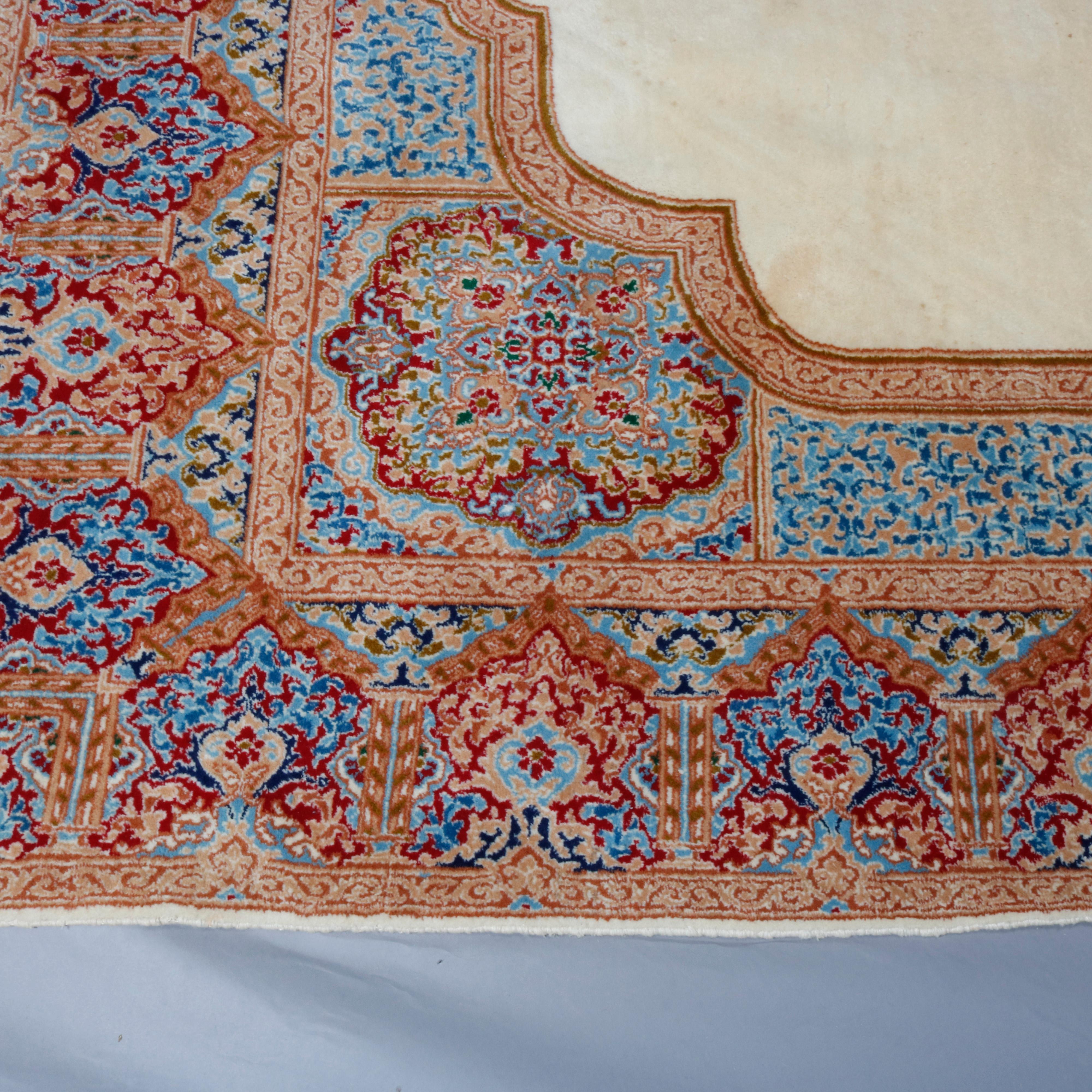 20th Century Vintage Persian Kirman Oriental Rug, circa 1950