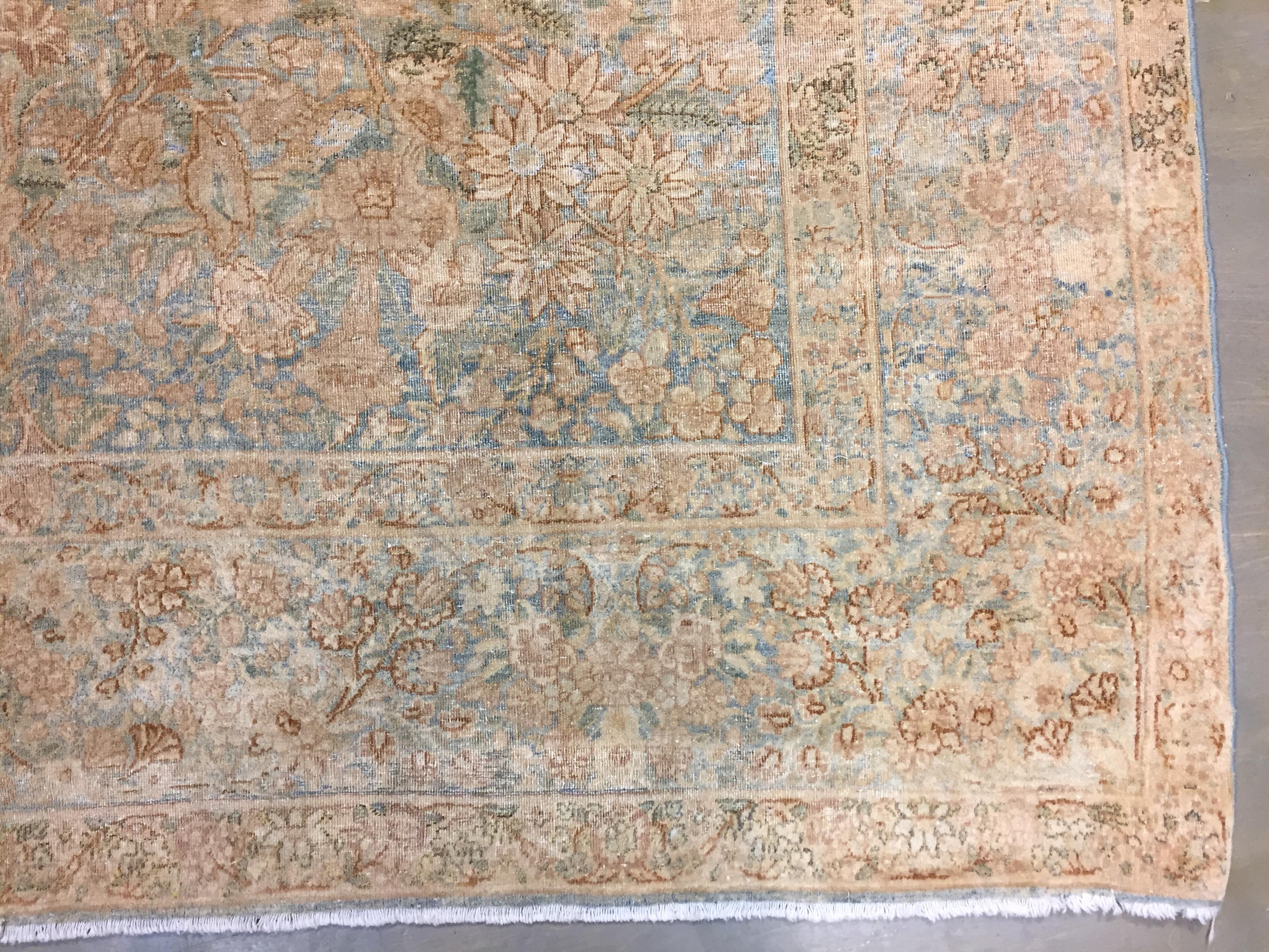 Persischer Kirman-Teppich aus Persien  5'1 x 8'10 im Angebot 2