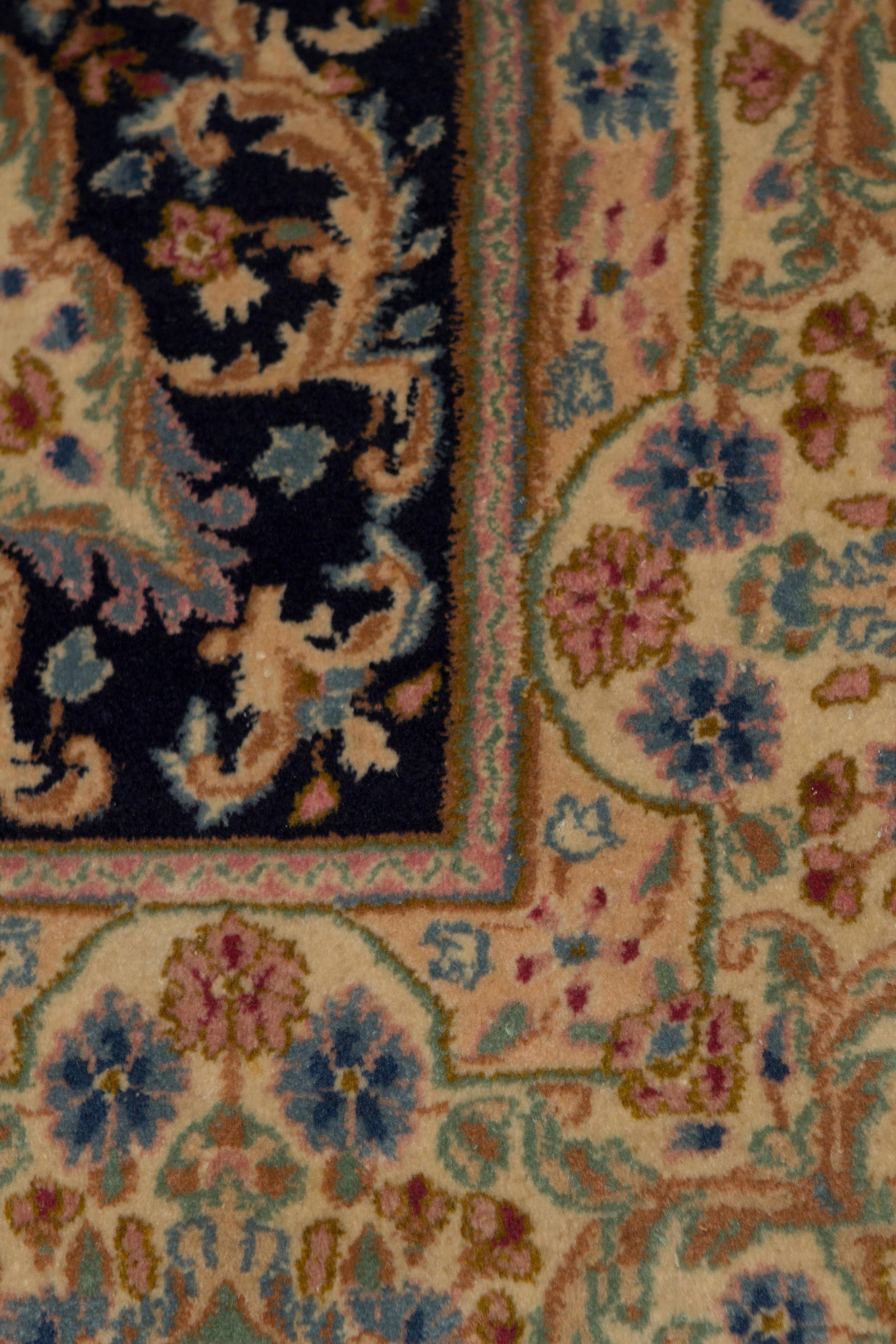 Mid-20th Century Vintage Persian Kirman Rug, circa 1940 For Sale