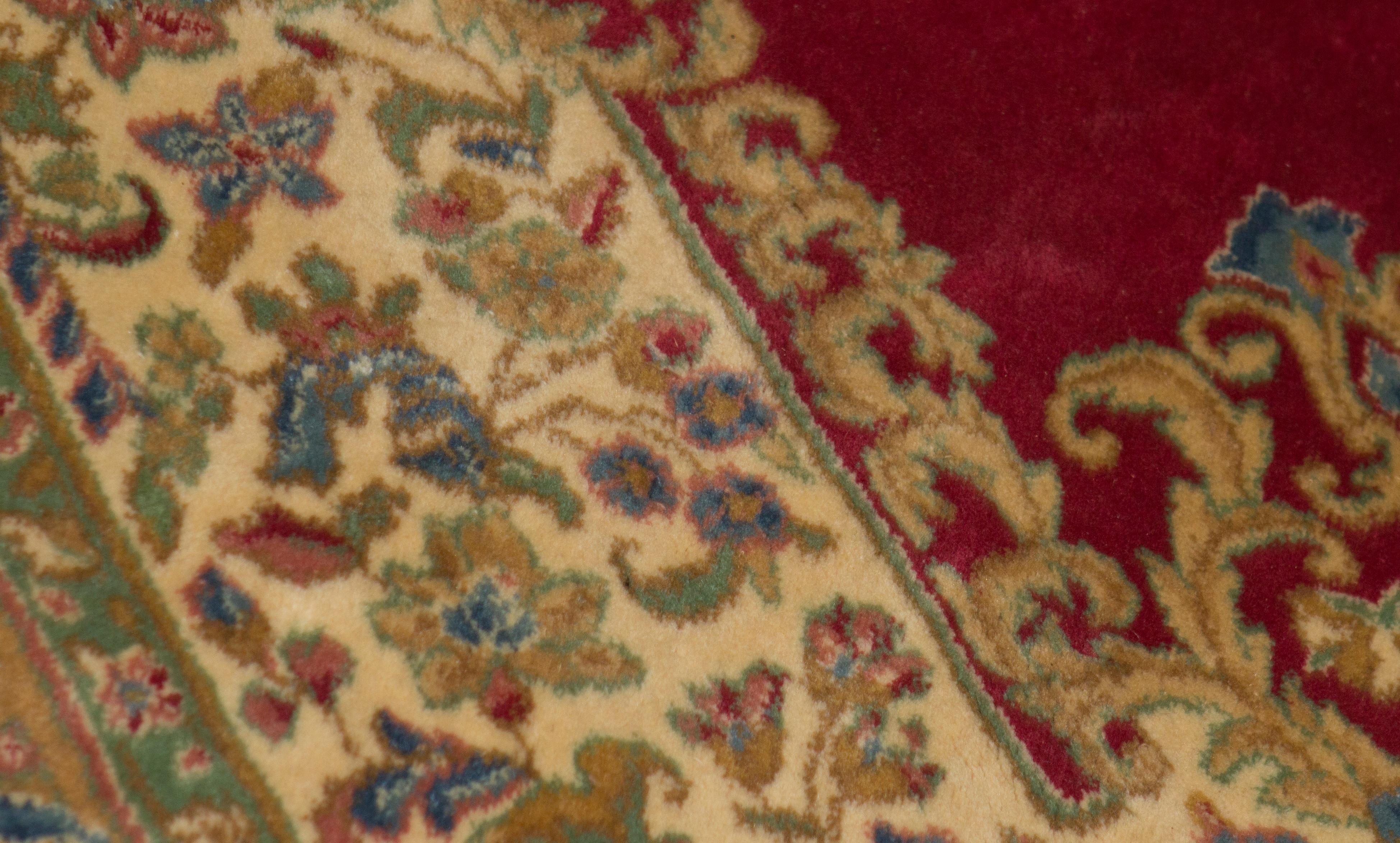 Wool Vintage Persian Kirman Rug, circa 1940 For Sale