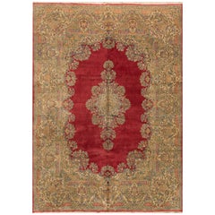 Vintage Persian Kirman Rug, circa 1940