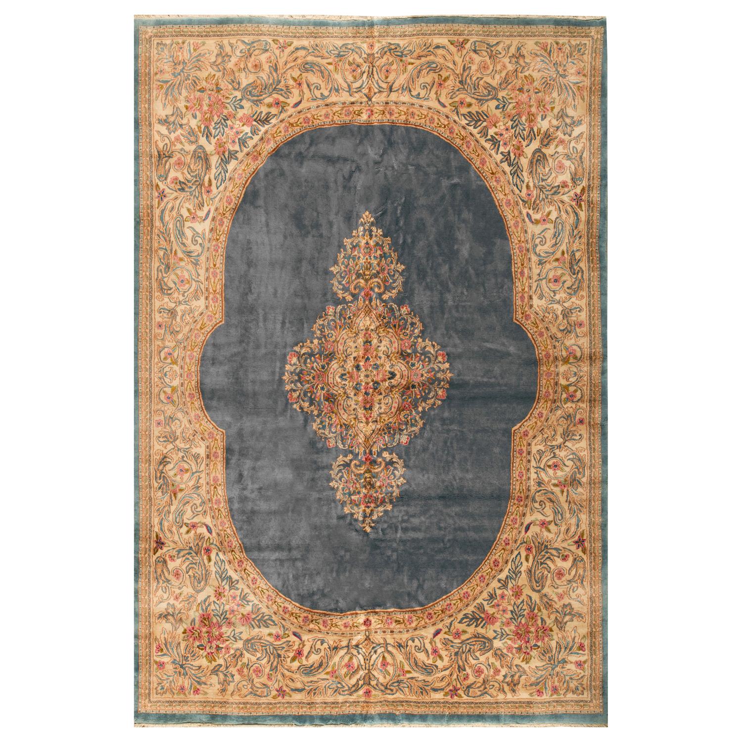 Persischer Kirman-Teppich, um 1940