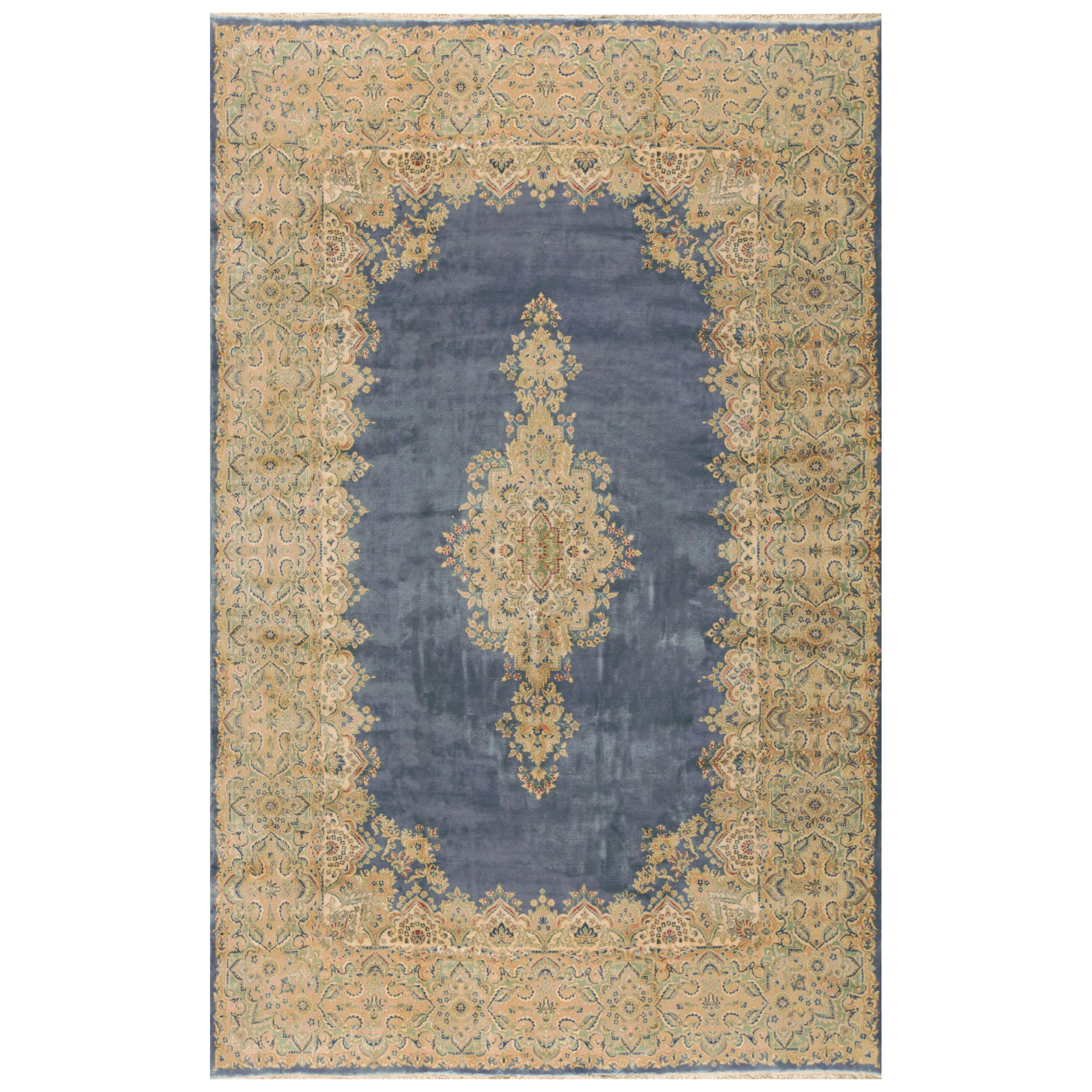 Vintage Persian Kirman Rug, circa 1940 For Sale