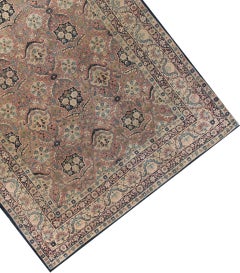 Antique Persian Fine Kirman Rose / Multi Rug Size 10'2" X 13'1"