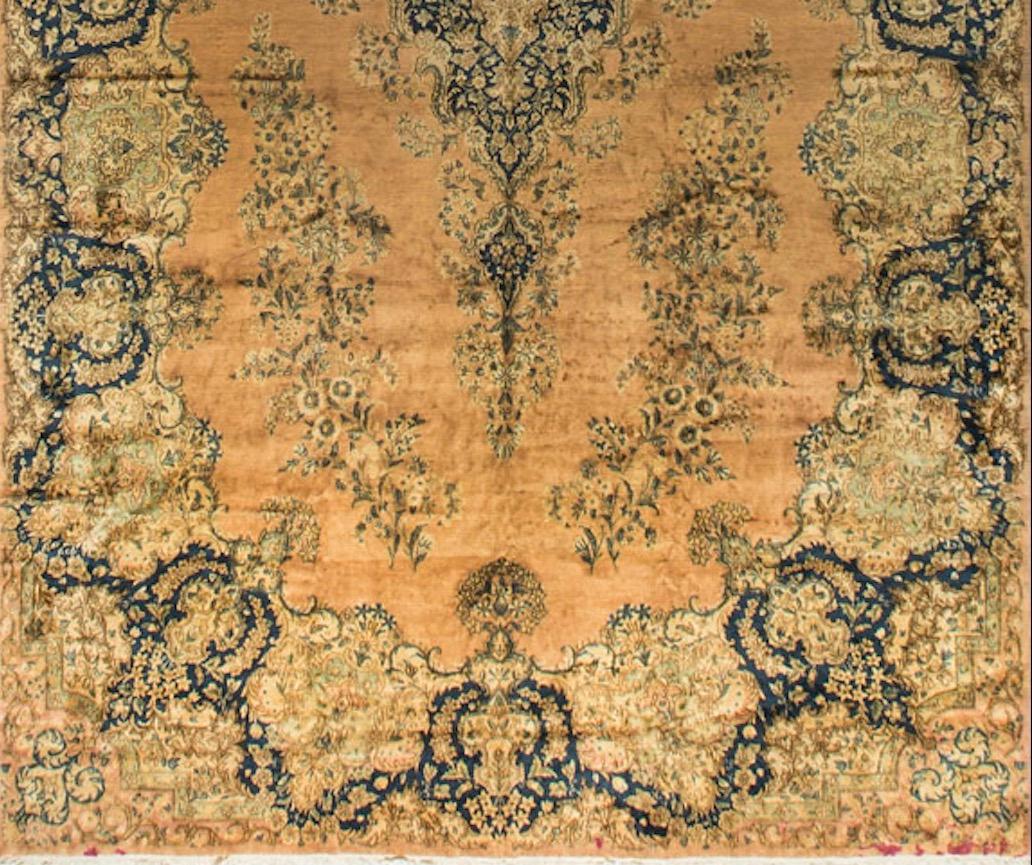 Tappeto persiano vintage Kirman, circa 1940 11'2