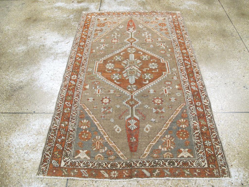 Hand-Knotted Vintage Persian Kurd Rug For Sale