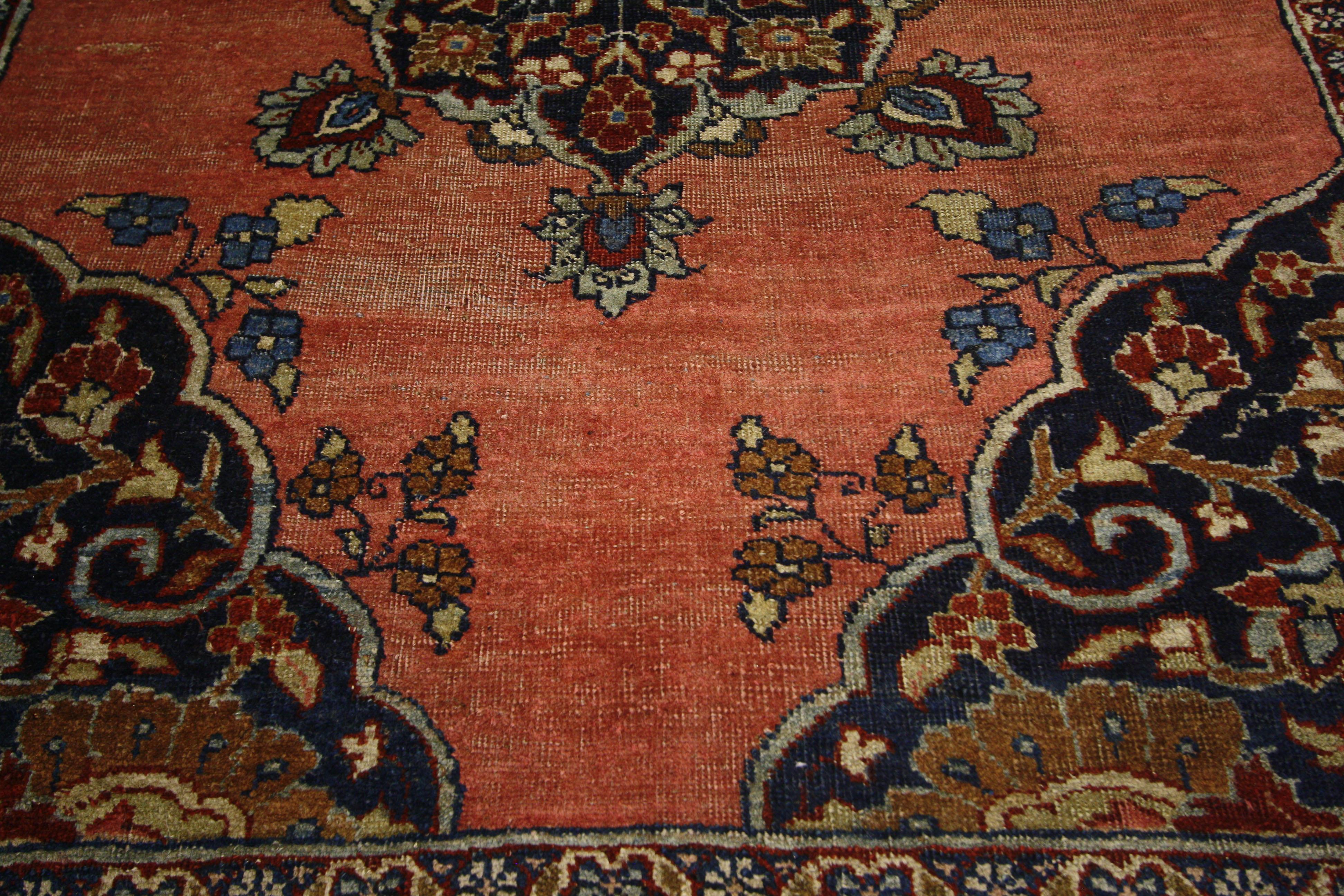 20th Century Vintage Persian Kurd Rug with Modern Industrial Style For Sale