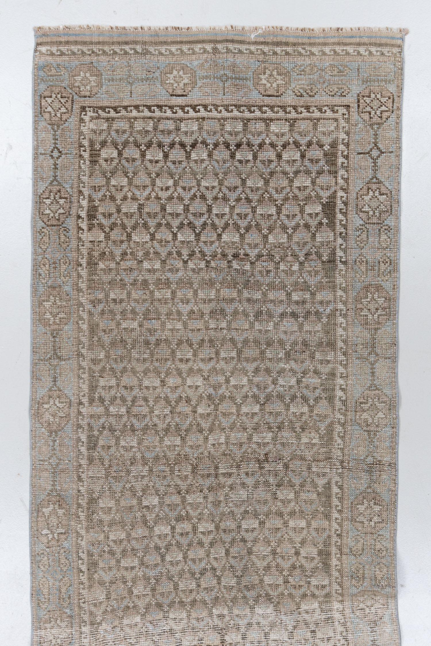 Vintage Persisch Kurd Läufer Teppich (20. Jahrhundert) im Angebot