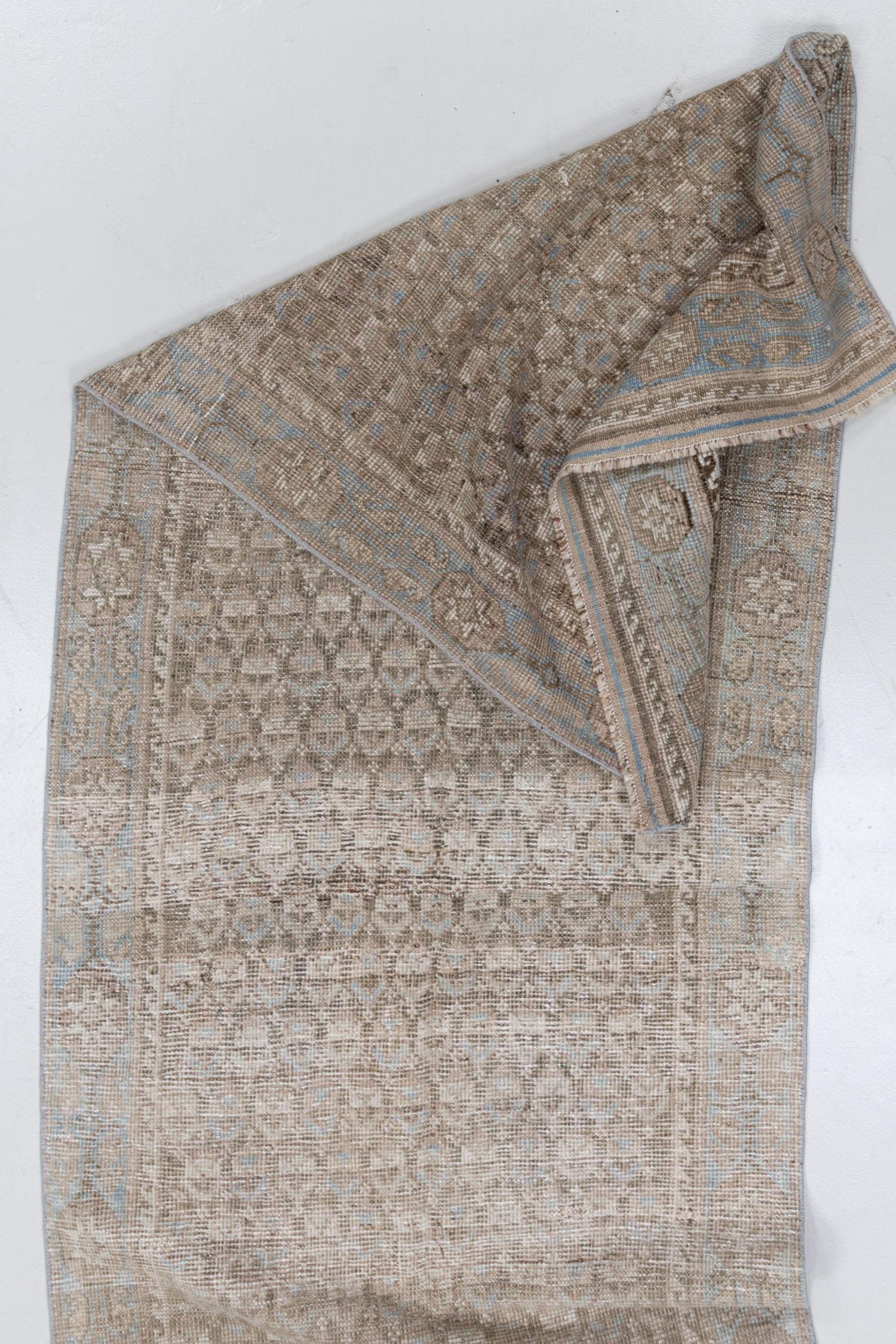 Wool Vintage Persian Kurd Runner Rug