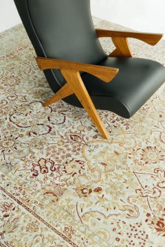 Vintage Persian Lavar Kerman Rug