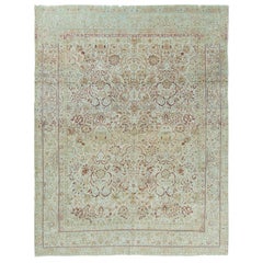 Antique Persian Lavar Kerman Rug