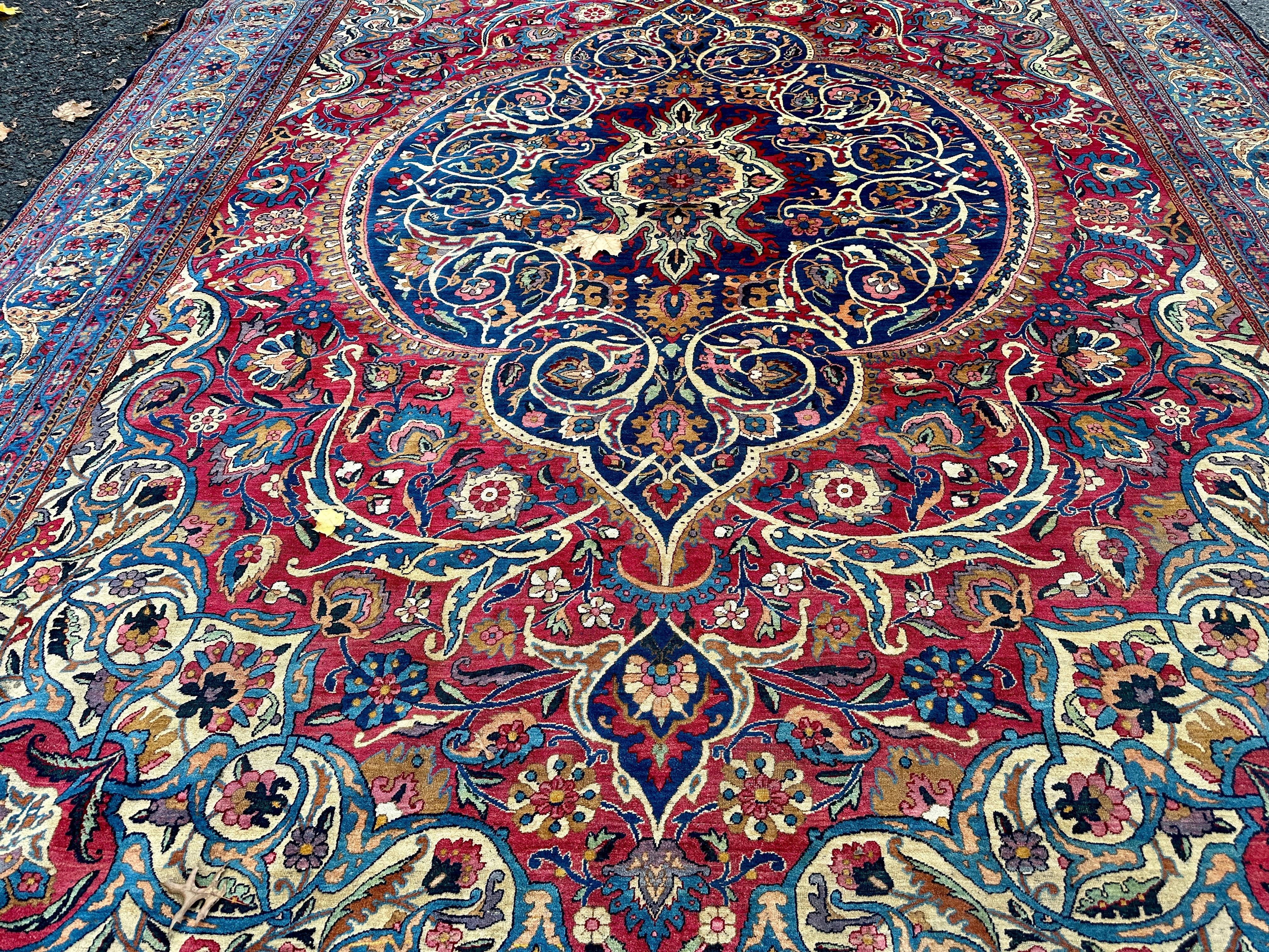 Vintage Persian Lavar Kerman Rug  circa 1950s      MUST SELL           MUST SELL For Sale 7