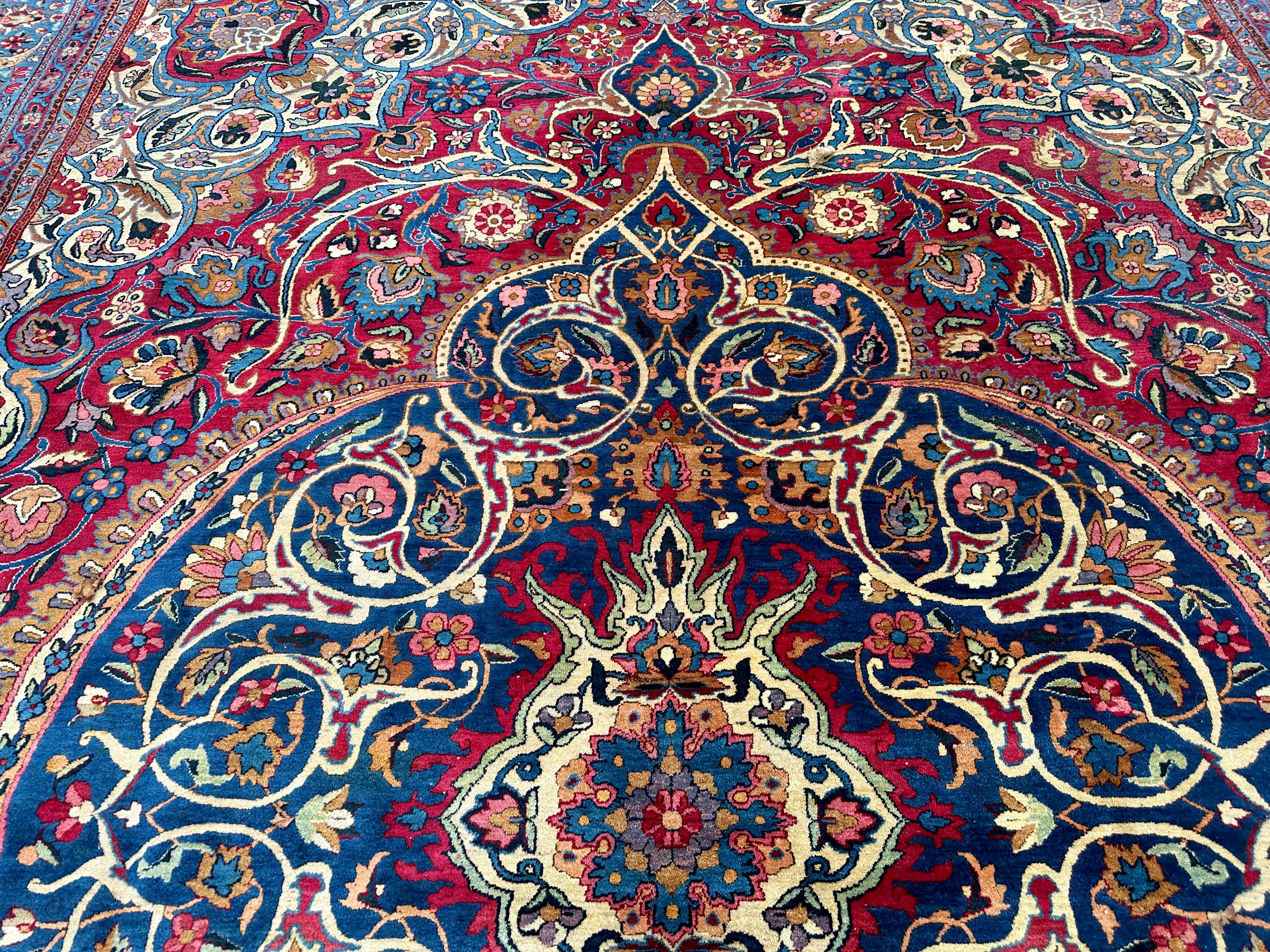 Vintage Persian Lavar Kerman Rug  circa 1950s      MUST SELL           MUST SELL For Sale 9