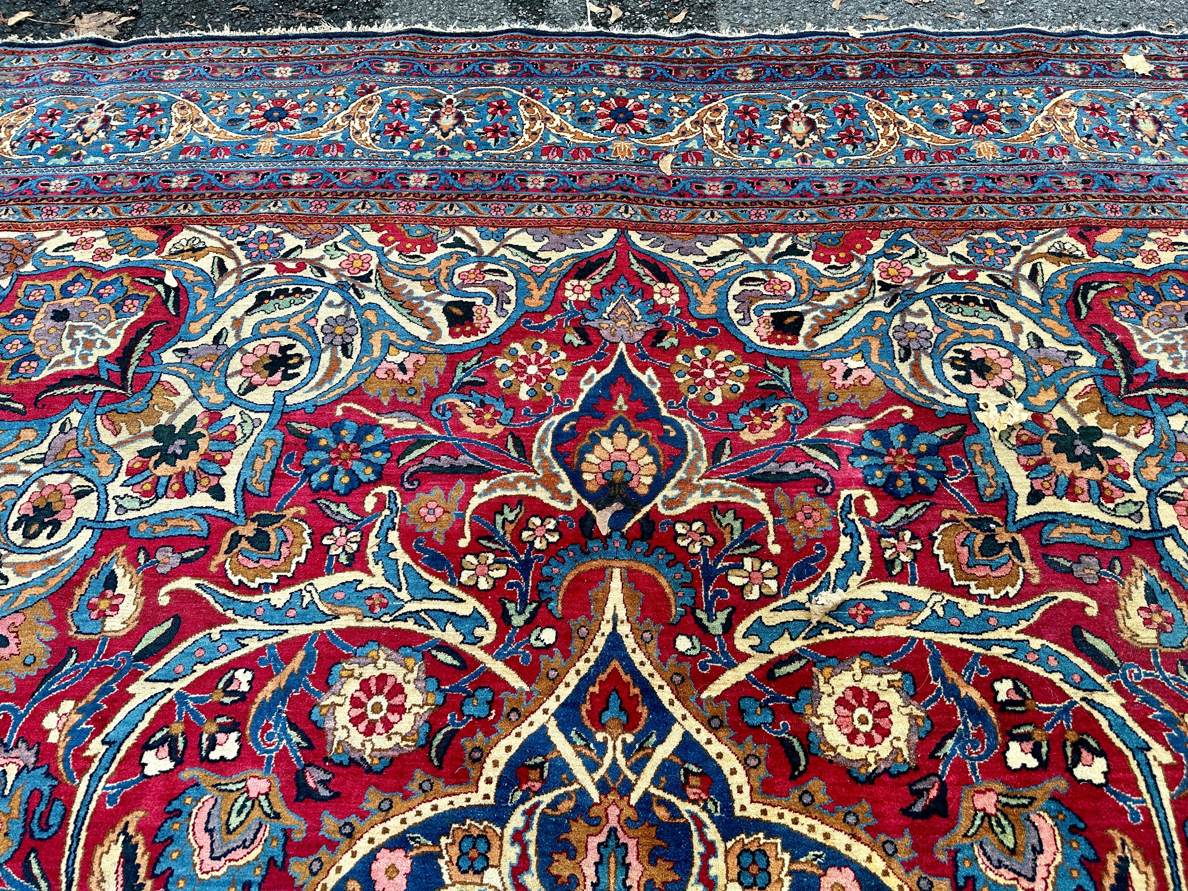 Vintage Persian Lavar Kerman Rug  circa 1950s      MUST SELL           MUST SELL For Sale 10