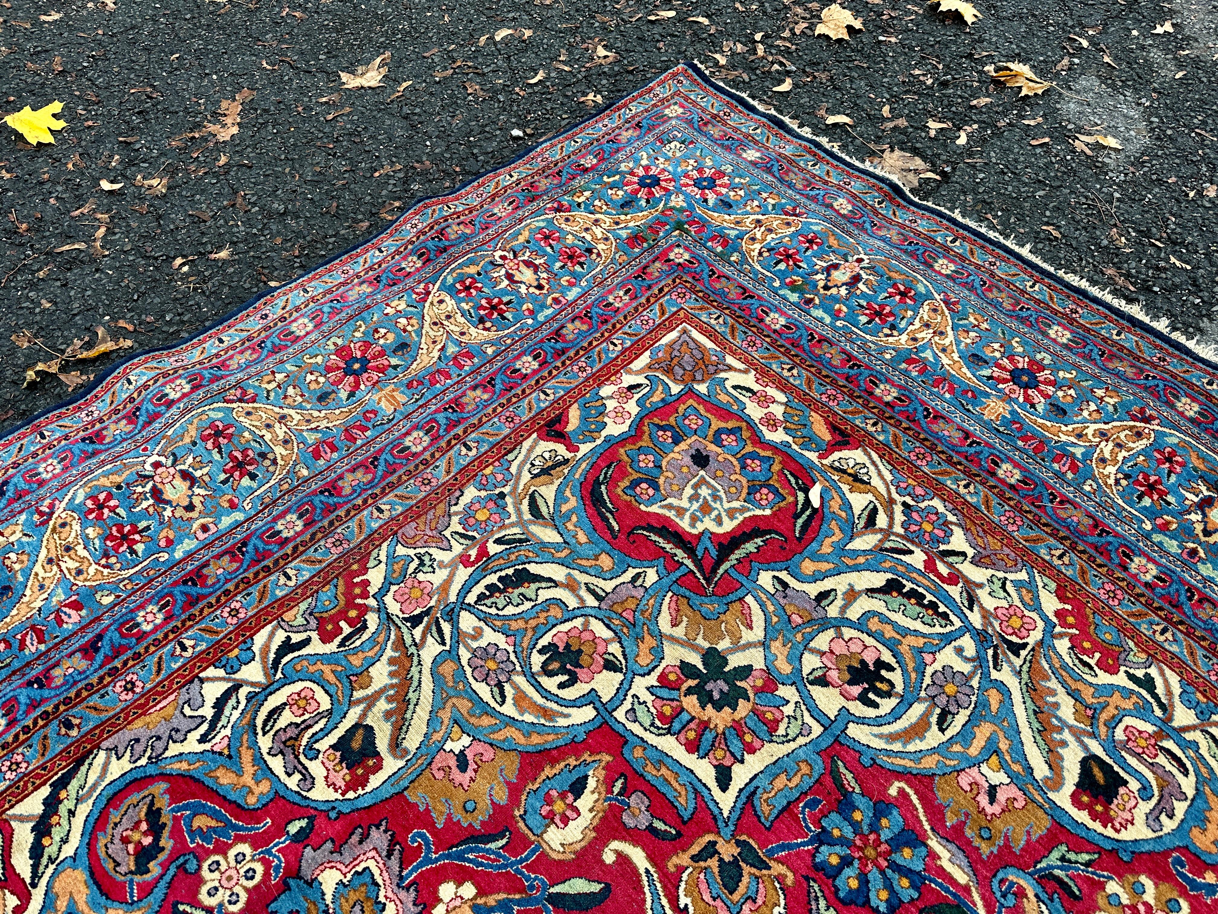 Mid-20th Century Vintage Persian Lavar Kerman Rug  circa 1950s      MUST SELL           MUST SELL For Sale