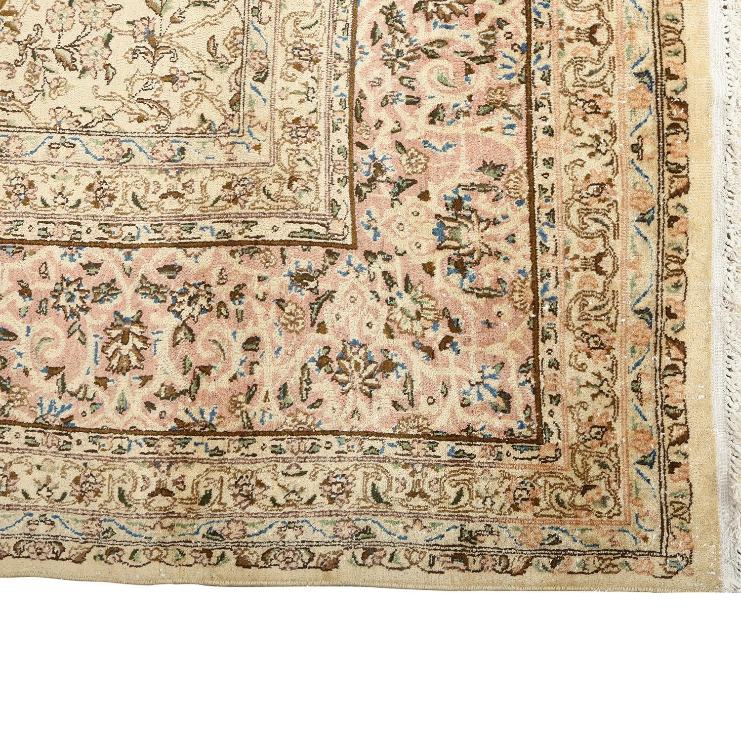 Annodato a mano Tappeto persiano vintage Lavar Kerman - Dimensioni: 15'9 X 10'10 in vendita