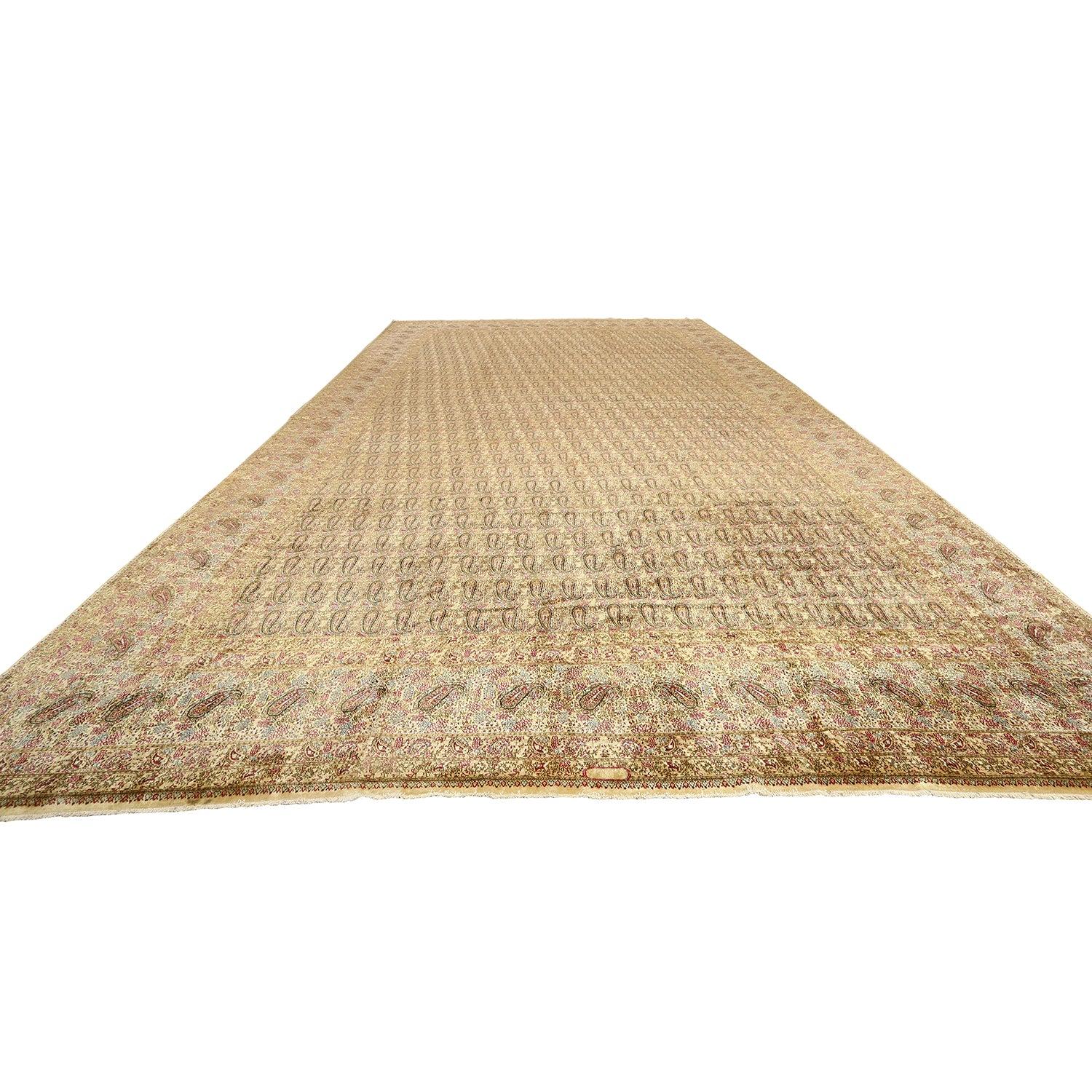 Persiano Tappeto persiano vintage Lavar Kerman - Dimensioni: 20'5 X 13'2 in vendita
