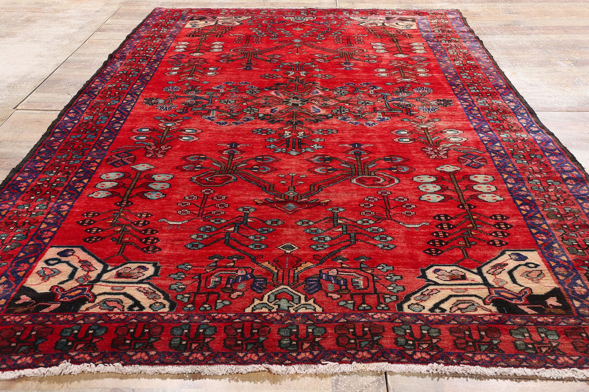 Persischer Lilihan-Teppich aus den 1960er Jahren im traditionellen Stil im Angebot 7