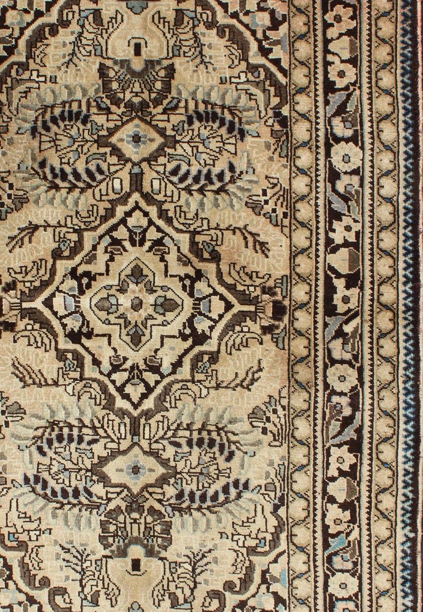 Hand-Knotted Vintage Persian Lilihan Rug