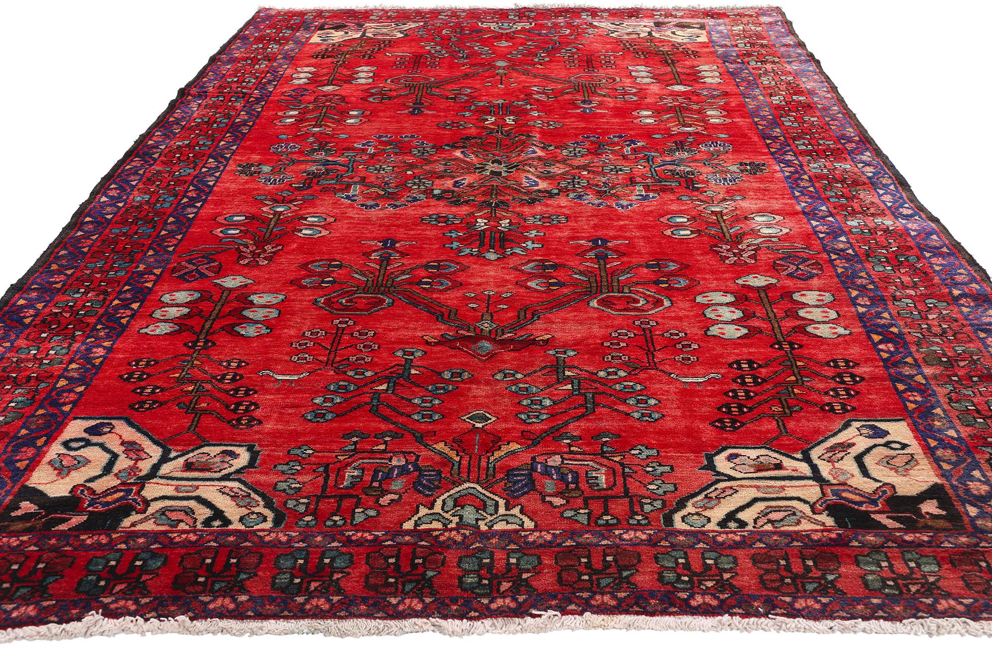 Persischer Lilihan-Teppich aus den 1960er Jahren im traditionellen Stil (Handgeknüpft) im Angebot