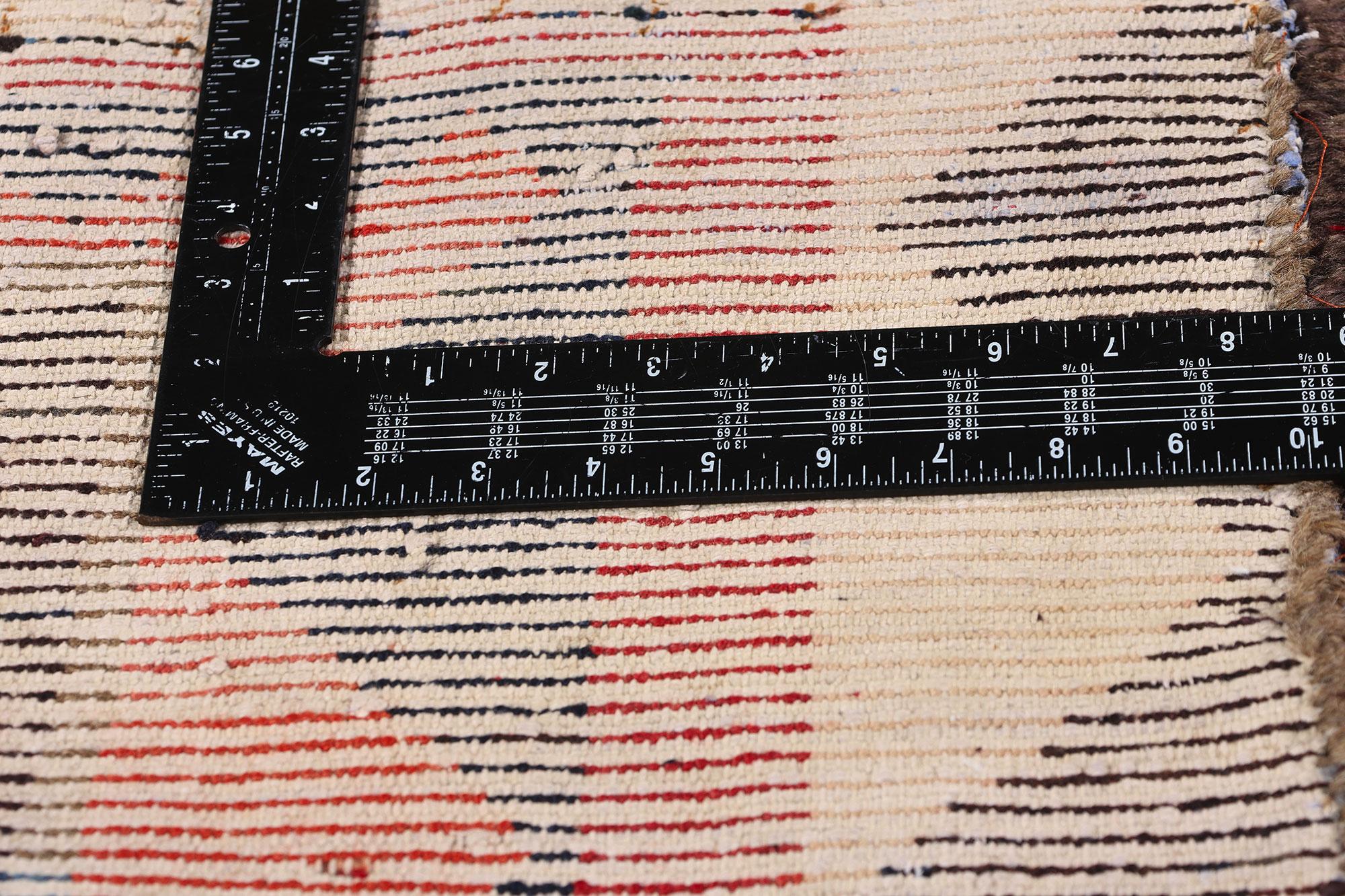 Persischer Lori-Schachbrett-Teppich im Vintage-Stil (20. Jahrhundert) im Angebot
