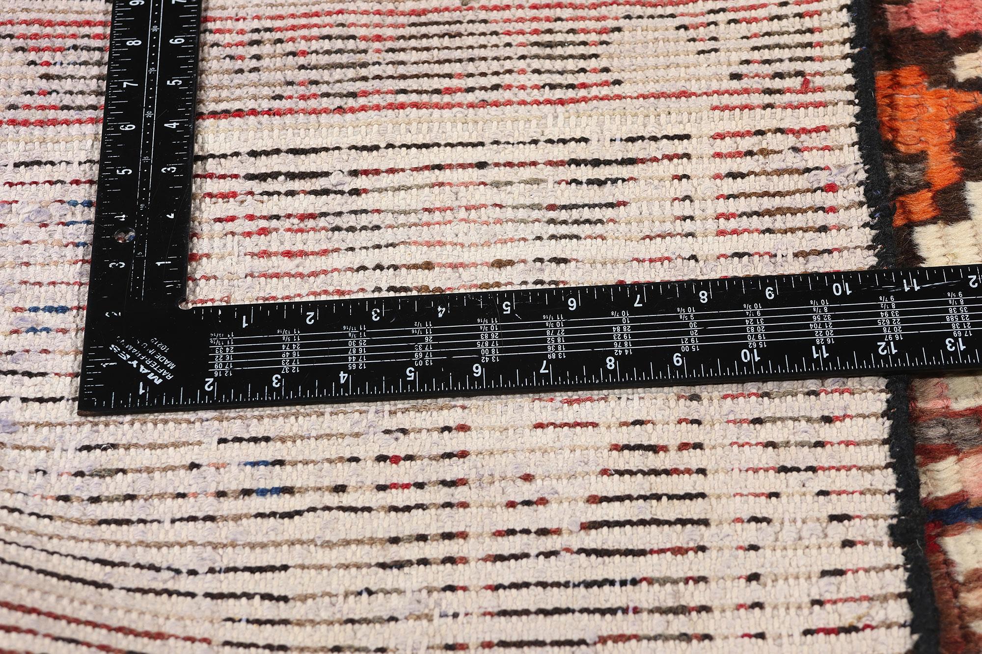 Persischer Lori-Schachbrett-Teppich im Vintage-Stil (Handgeknüpft) im Angebot