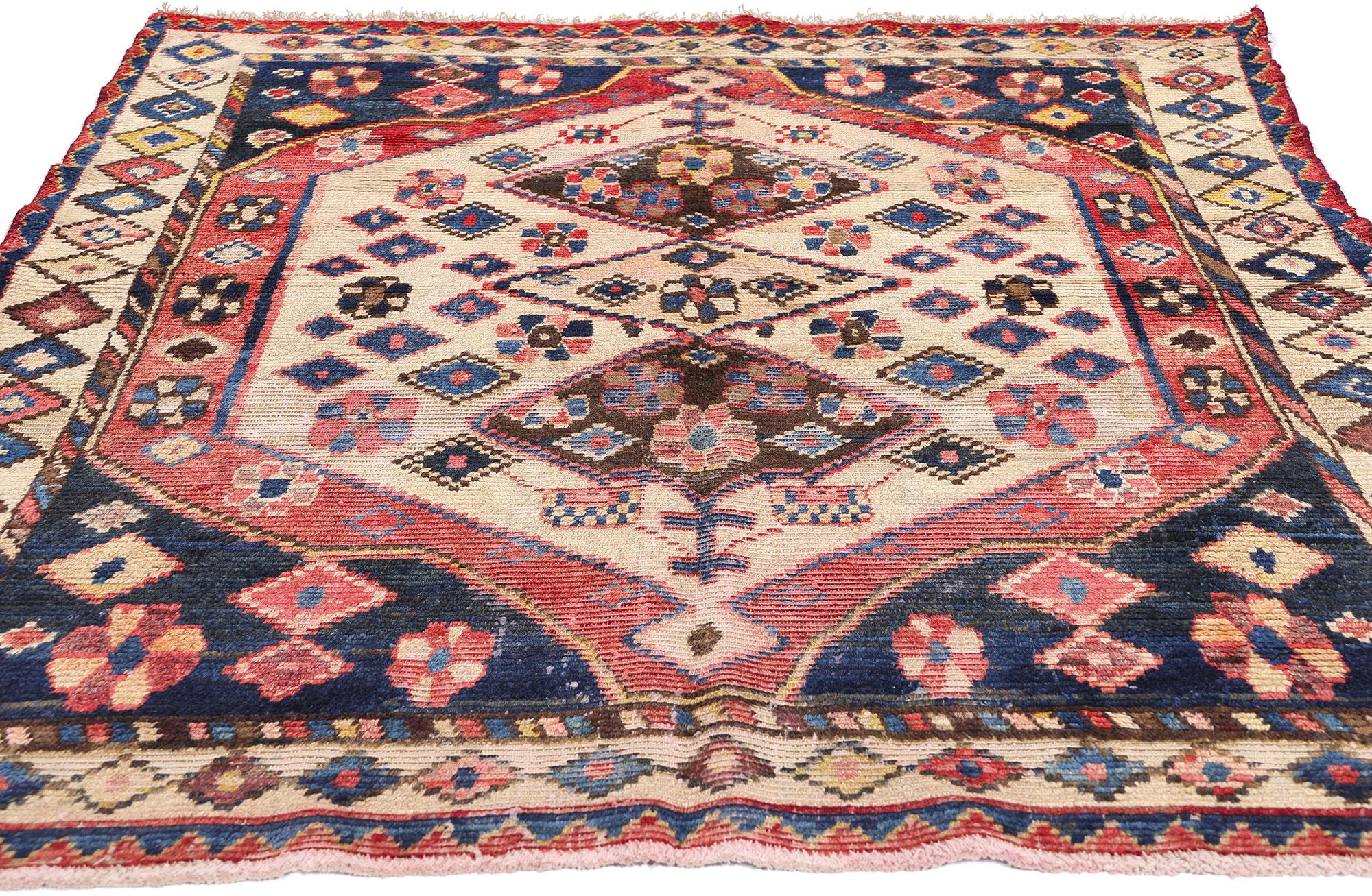 Vintage Persian Lori Diamond Teppich (Moderne der Mitte des Jahrhunderts) im Angebot
