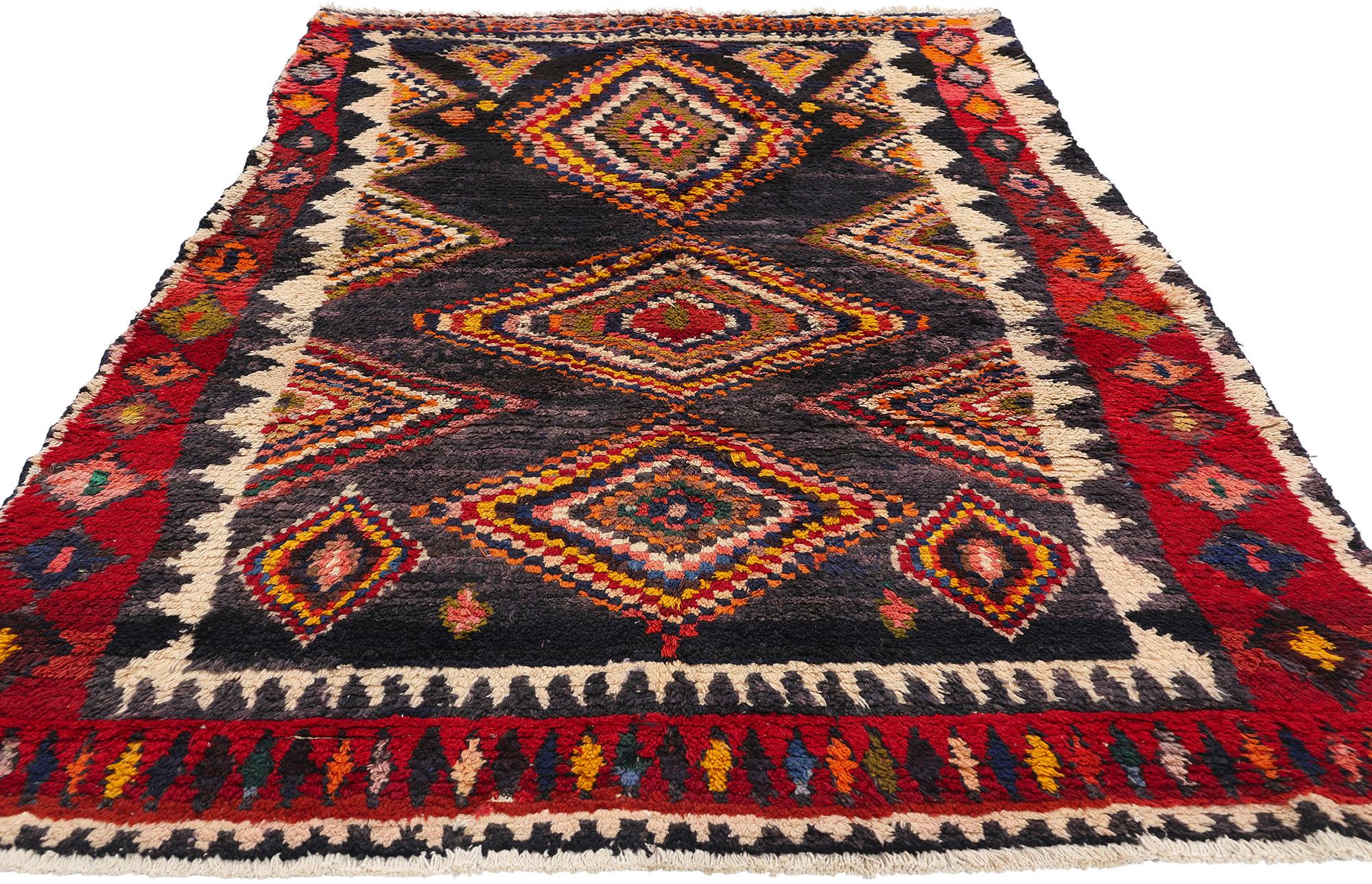 Vintage Persian Lori Diamond Teppich (Moderne der Mitte des Jahrhunderts) im Angebot