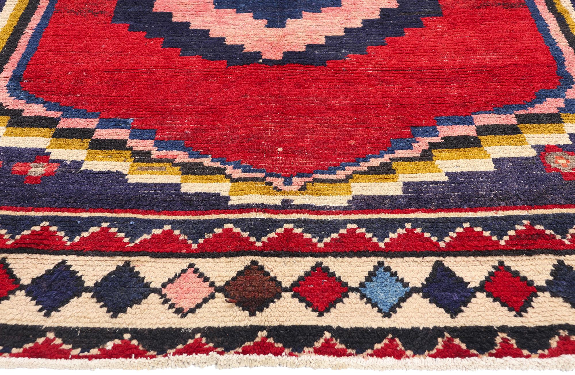 Vintage Persian Lori Diamond Teppich (Persisch) im Angebot
