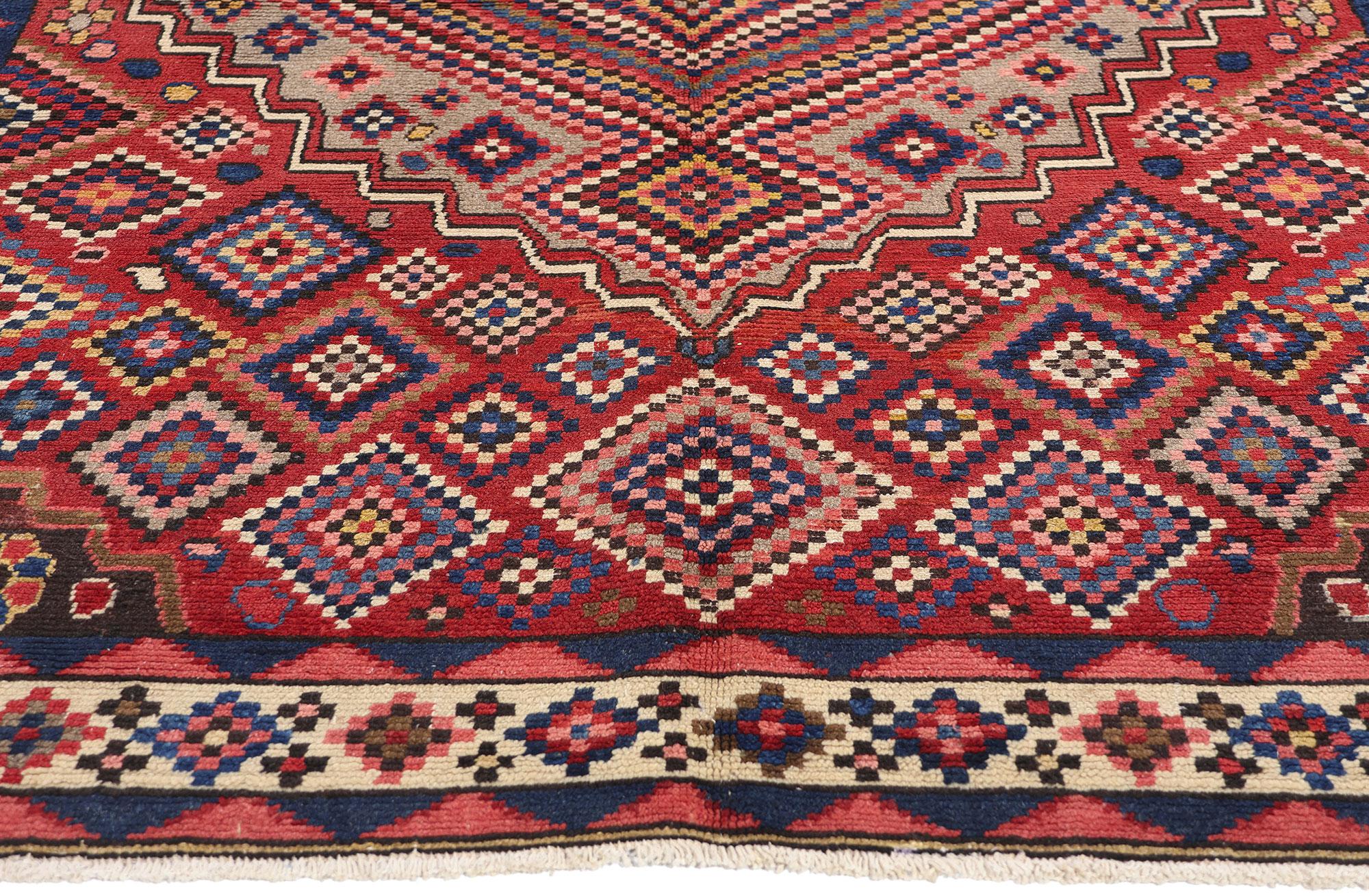 Vintage Persian Lori Diamond Teppich (Persisch) im Angebot