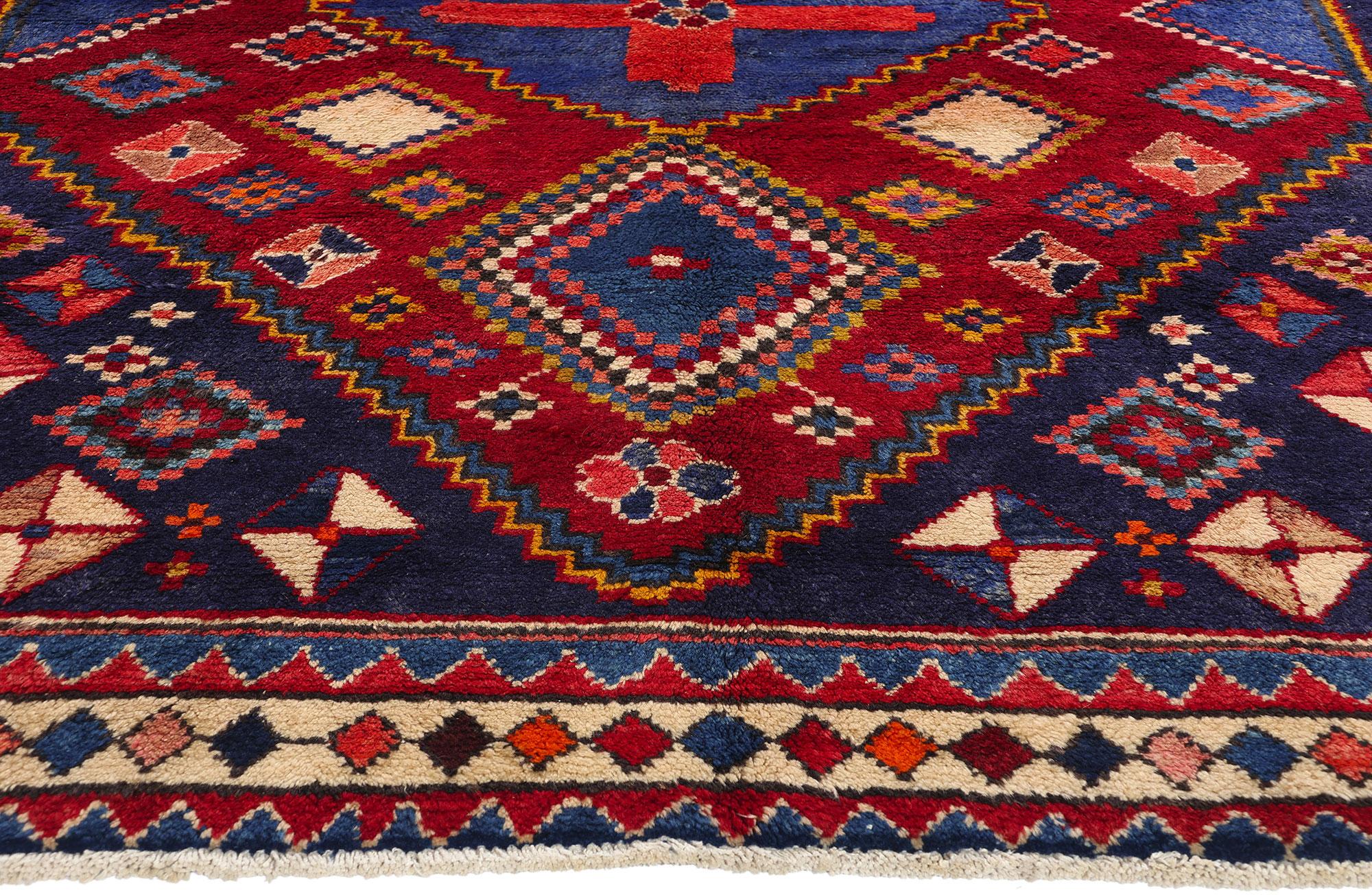 Vintage Persian Lori Diamond Teppich (Persisch) im Angebot