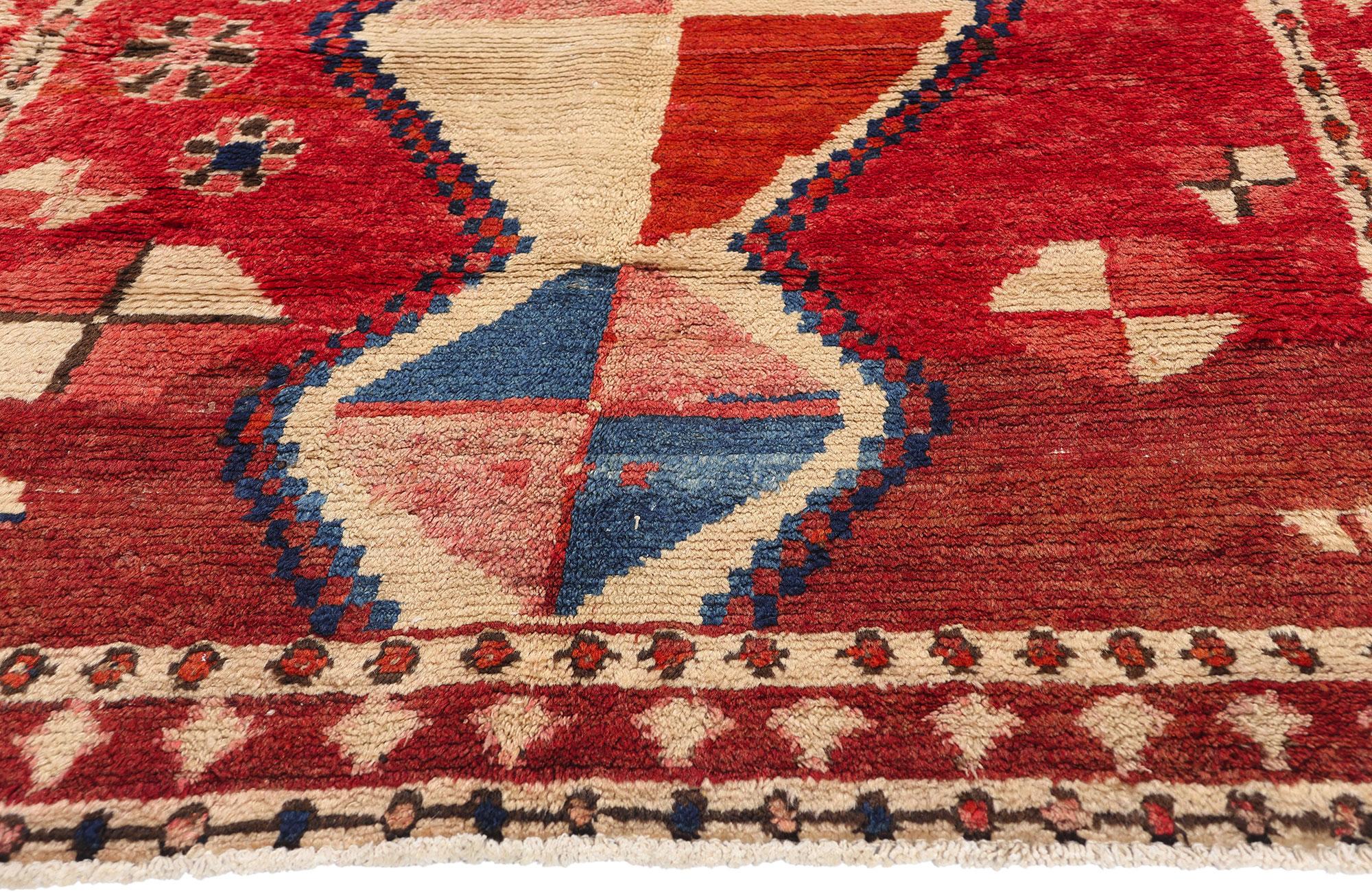 Vintage Persian Lori Diamond Teppich (Persisch) im Angebot