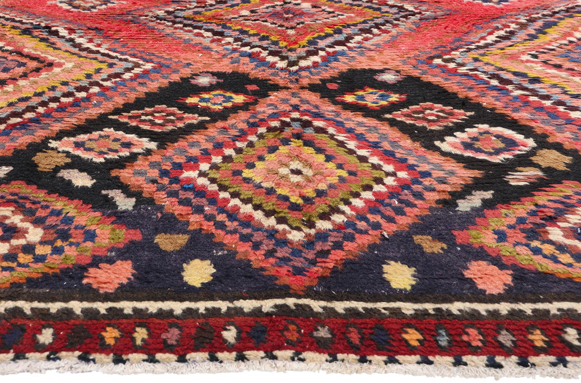 Vintage Persian Lori Diamond Teppich (Persisch) im Angebot