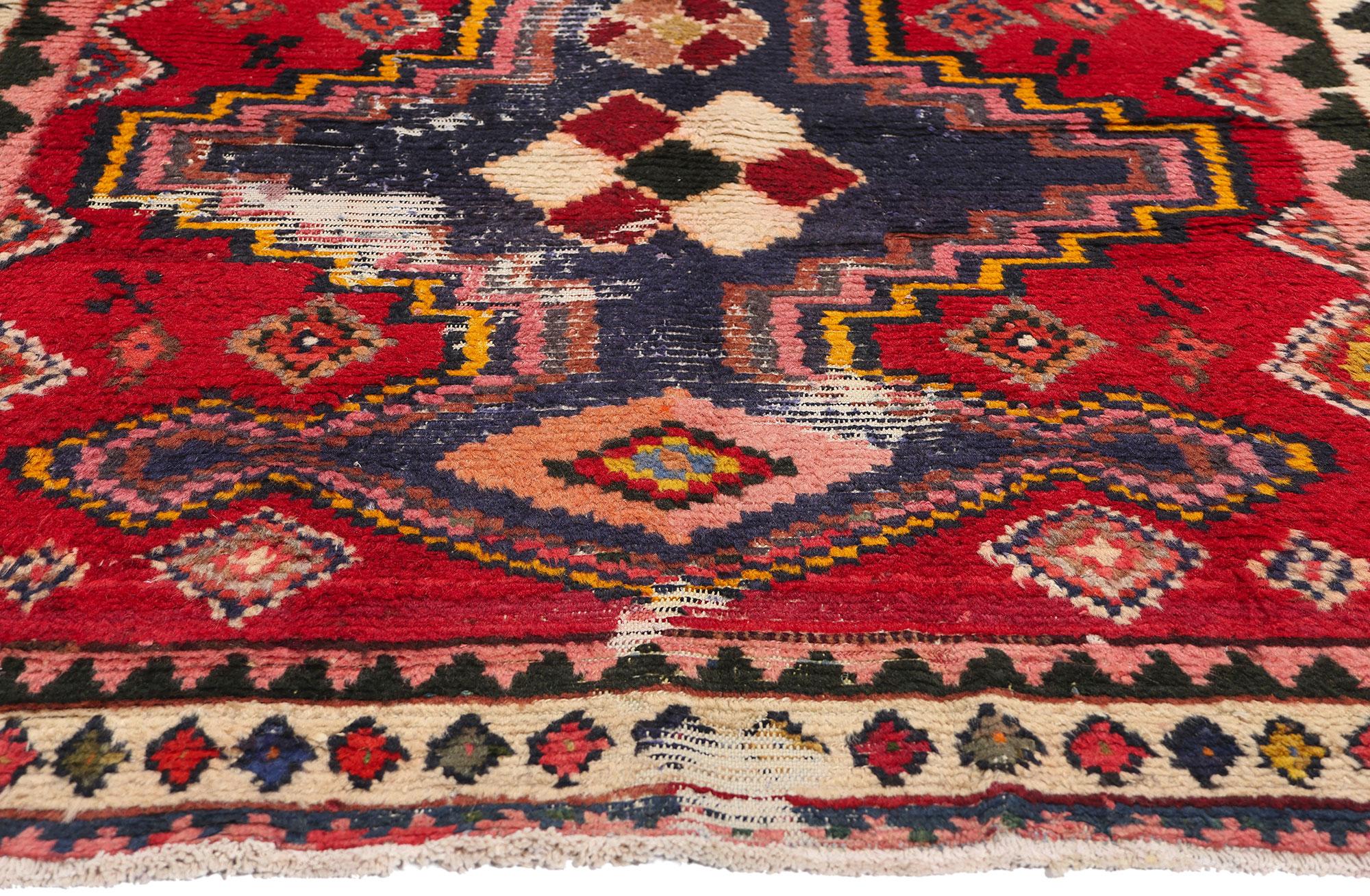 Vintage Persian Lori Diamond Teppich (Persisch) im Angebot
