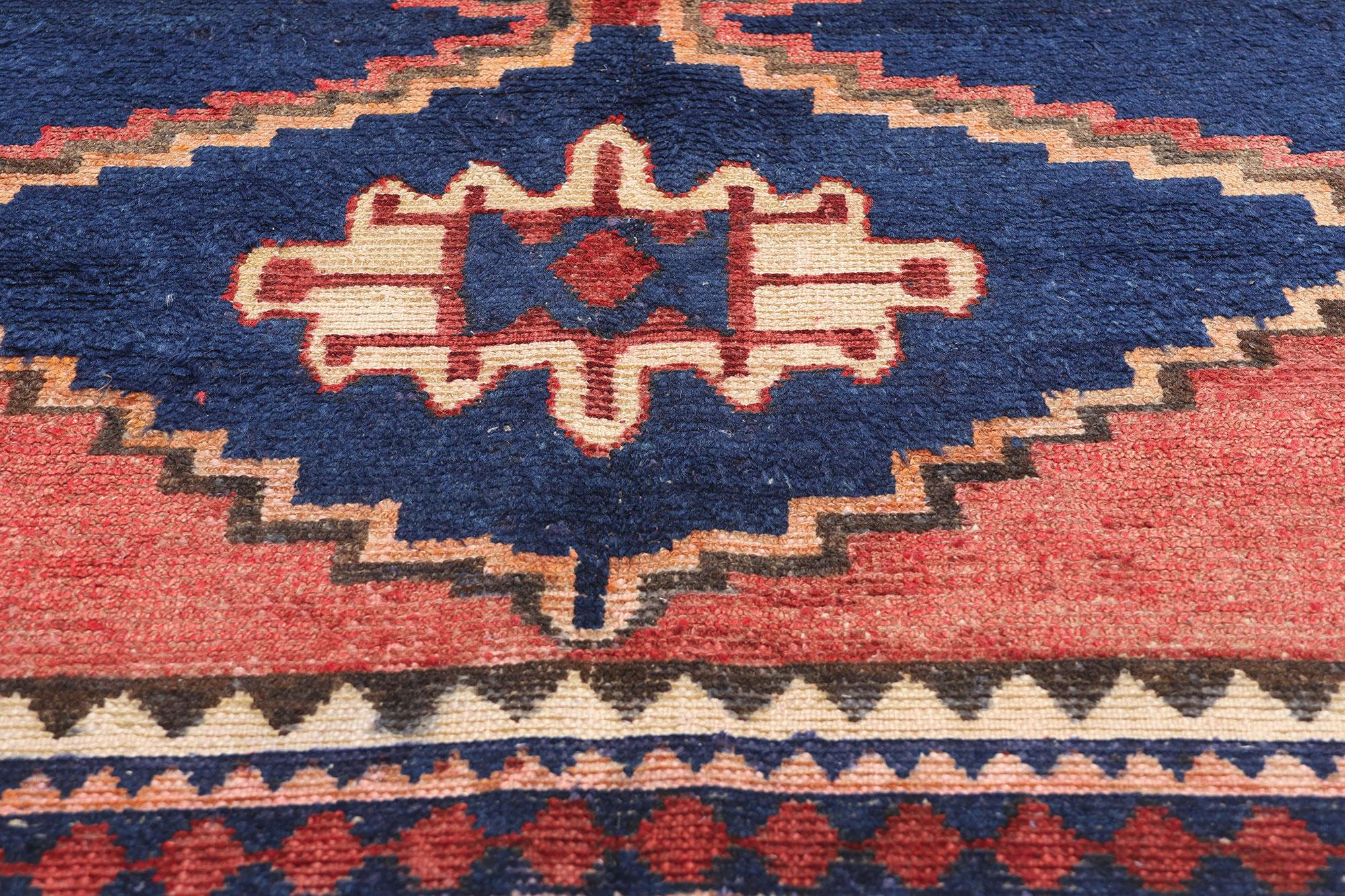 Vintage Persian Lori Diamond Teppich (Handgeknüpft) im Angebot