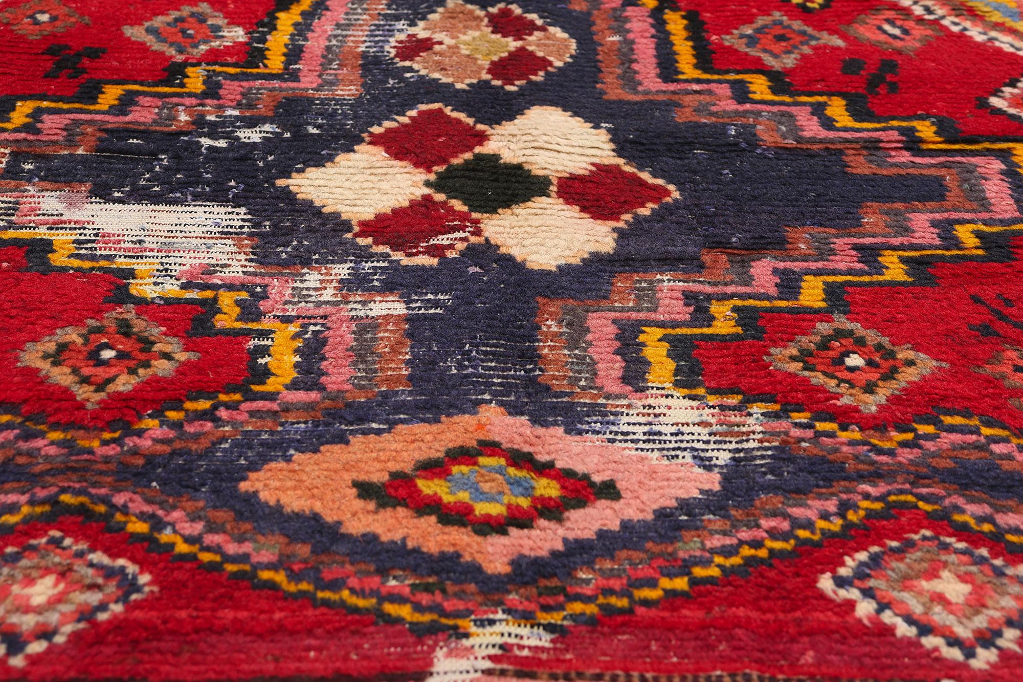Vintage Persian Lori Diamond Teppich (Handgeknüpft) im Angebot