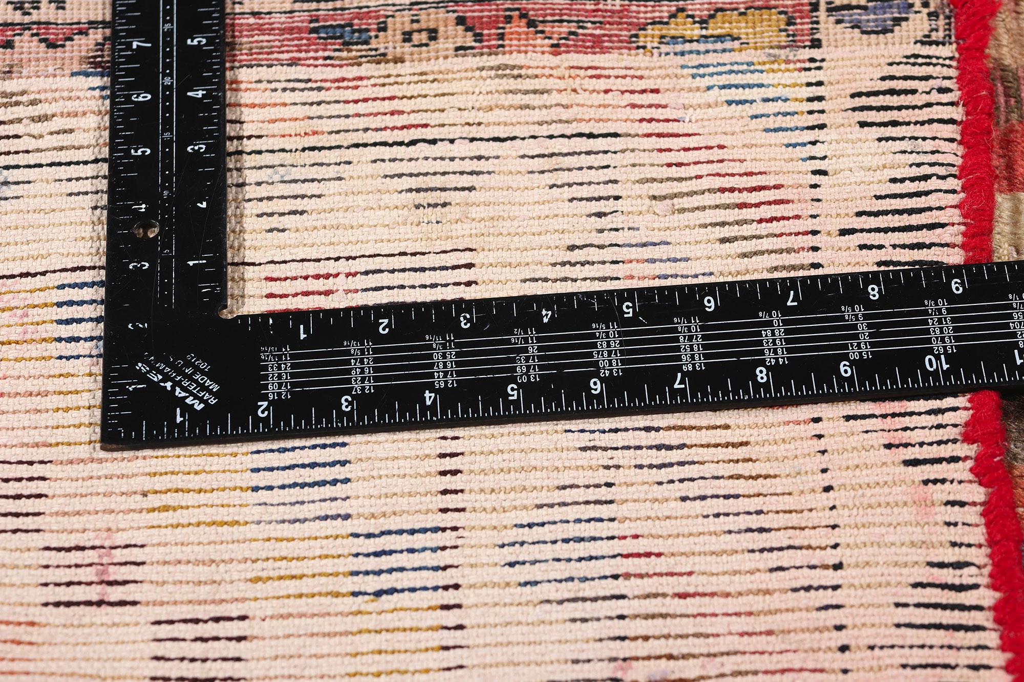 Vintage Persian Lori Diamond Teppich im Zustand „Starke Gebrauchsspuren“ im Angebot in Dallas, TX