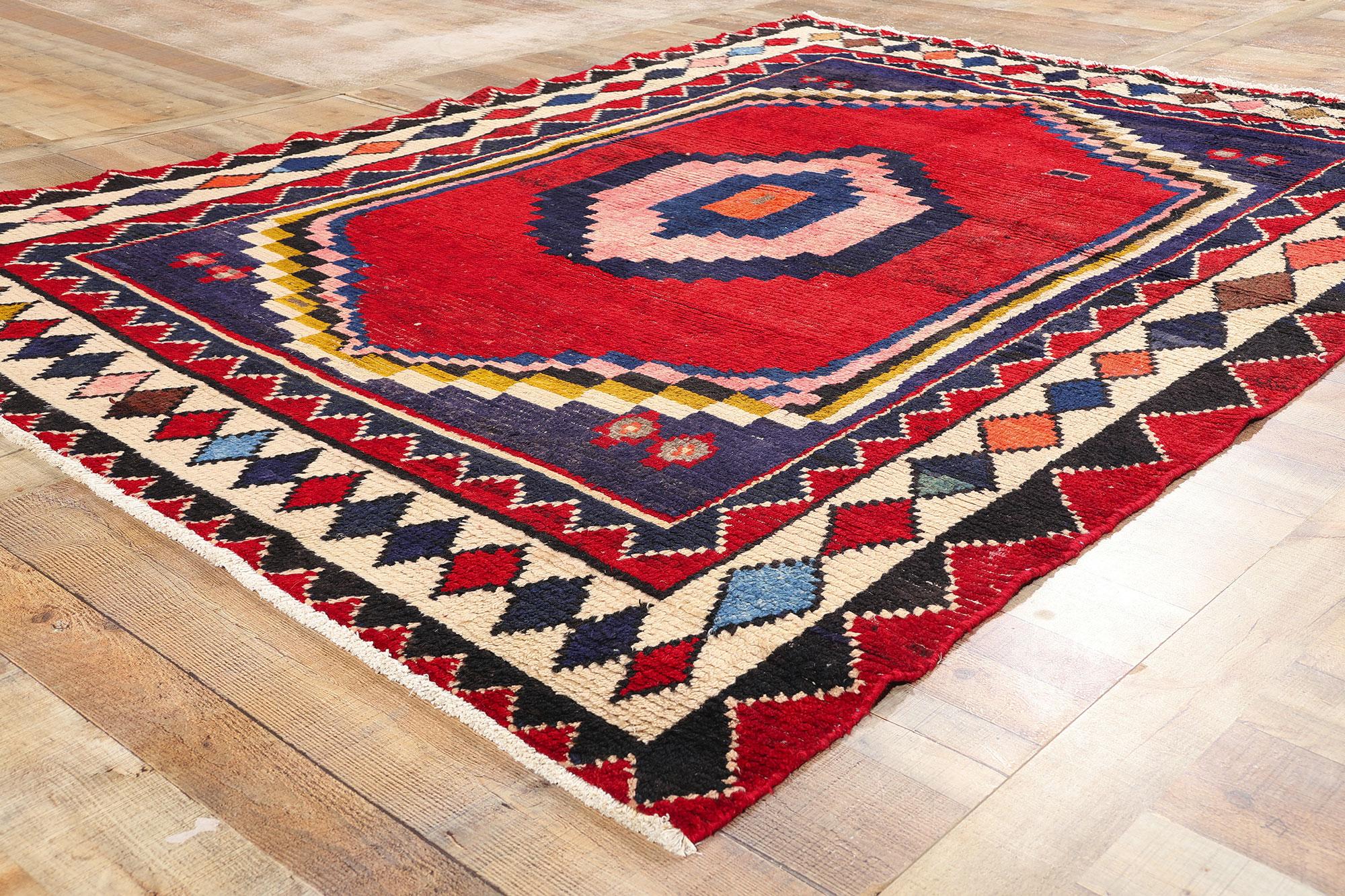 Vintage Persian Lori Diamond Teppich (20. Jahrhundert) im Angebot