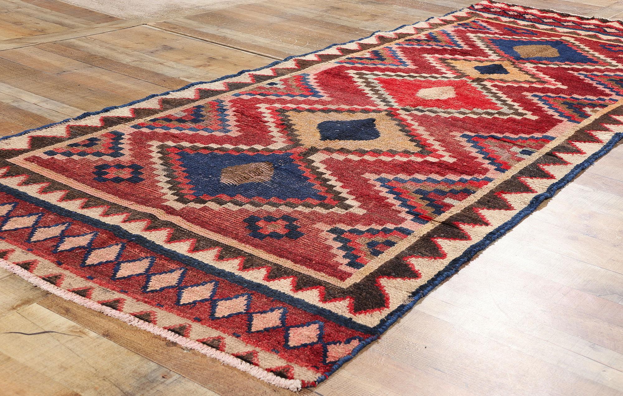 Vintage Persian Lori Diamond Teppich (20. Jahrhundert) im Angebot