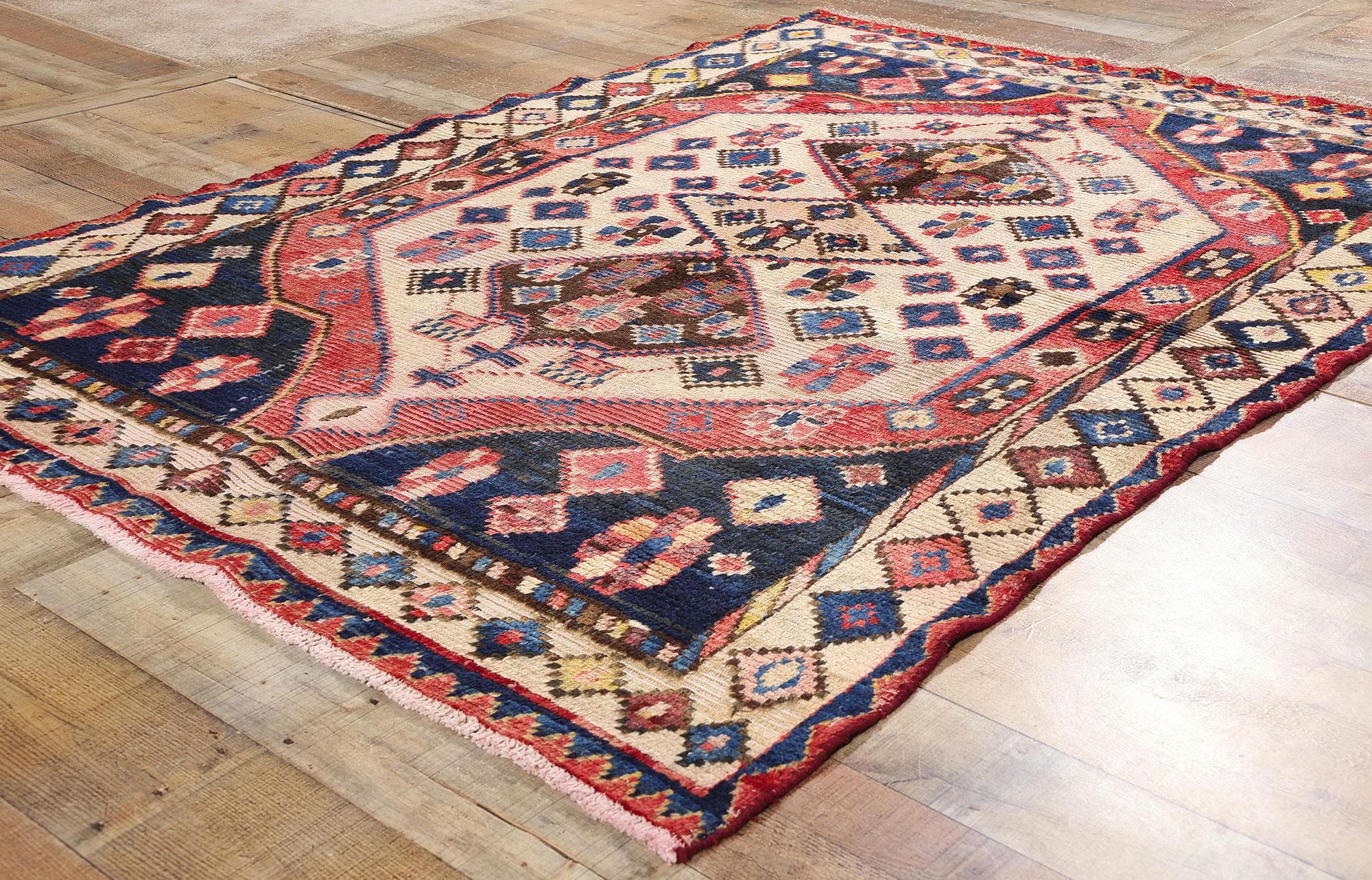 Vintage Persian Lori Diamond Teppich (20. Jahrhundert) im Angebot
